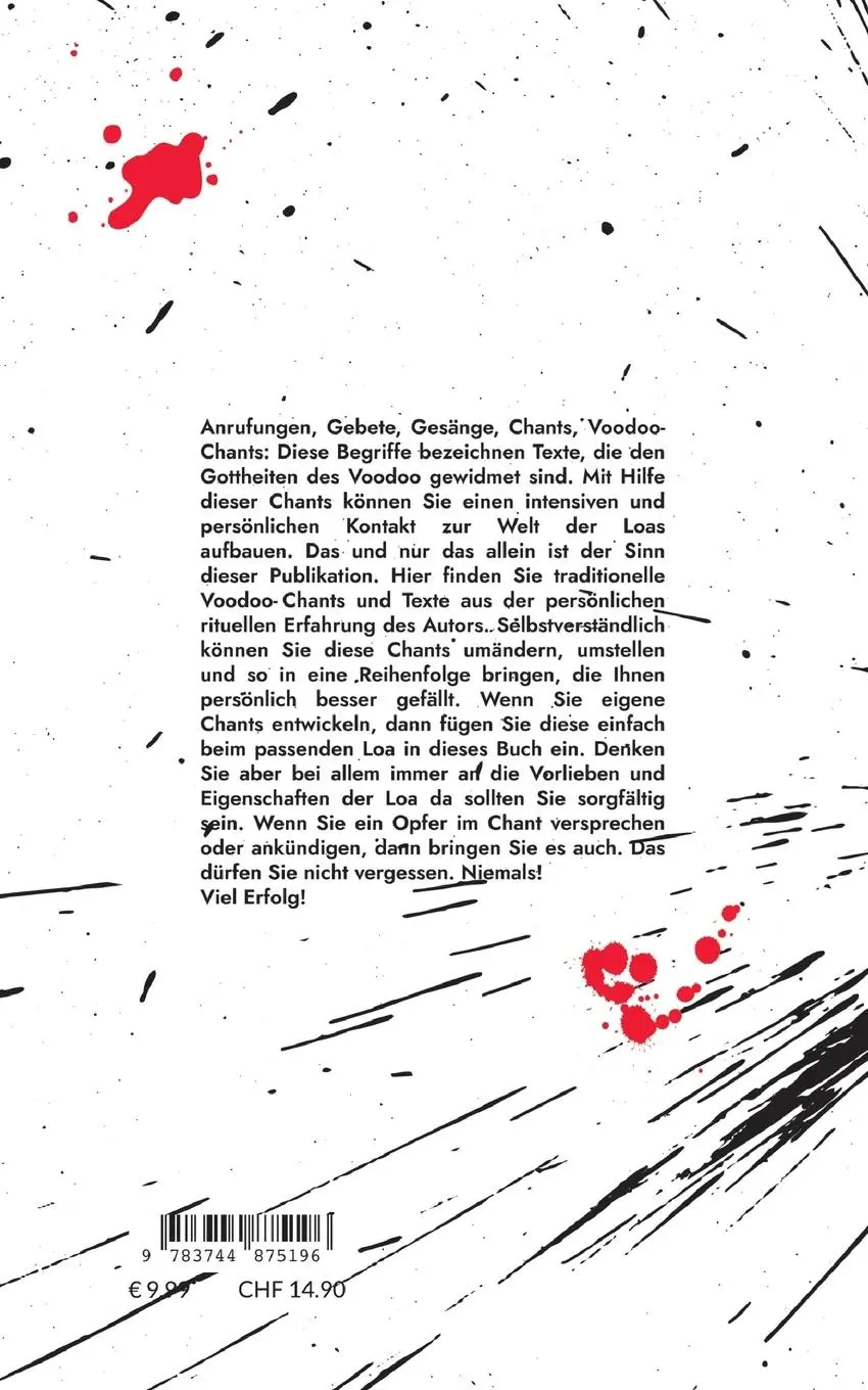 Rückseite: 9783744875196 | Voodoo Chants | Gebete für die Voodoo-Götter | Michael Felske | Buch
