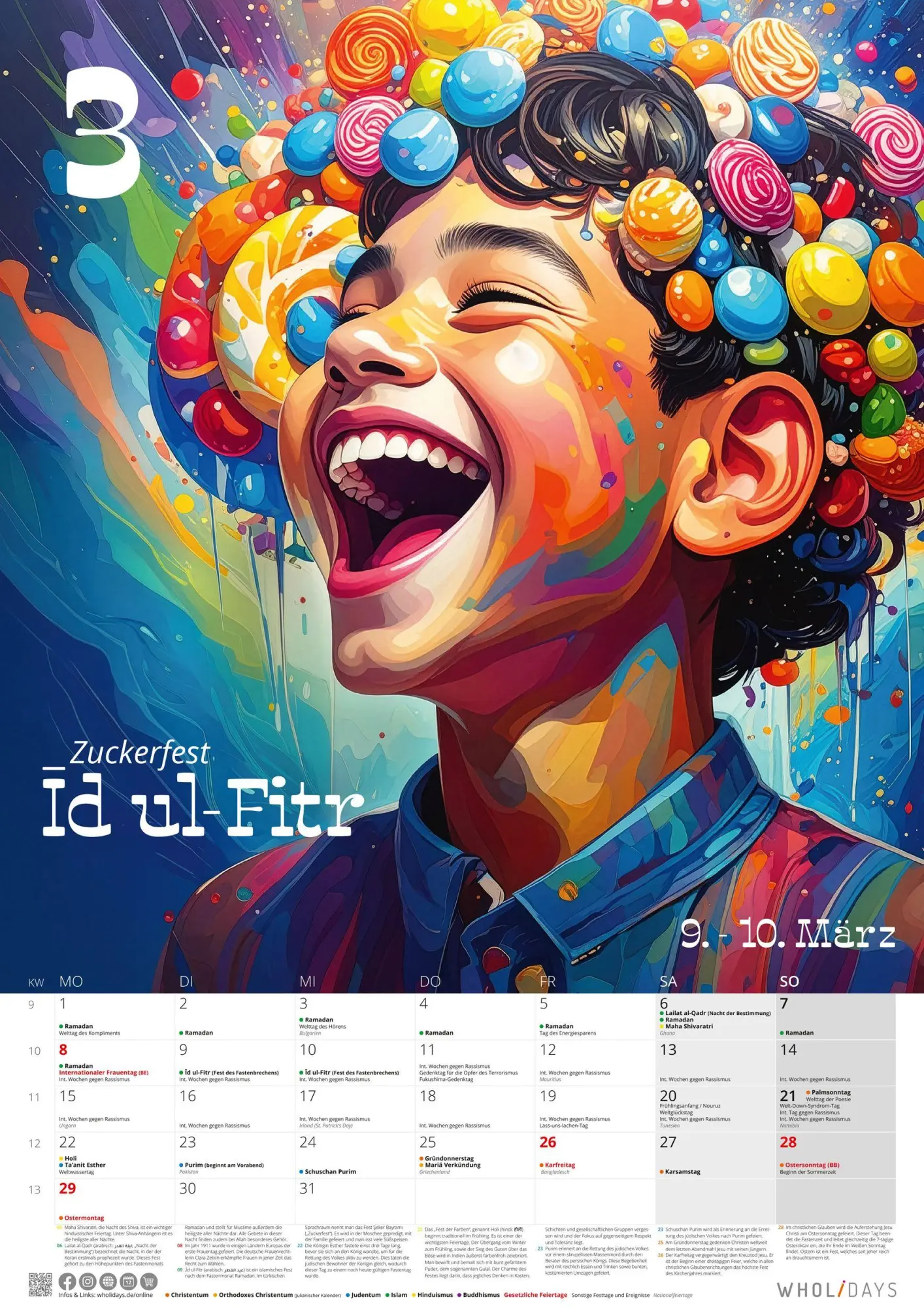 Bild: 4069095015296 | wholidays Kalender 2027 | Neumann Verlage GmbH &amp; Co KG | Kalender