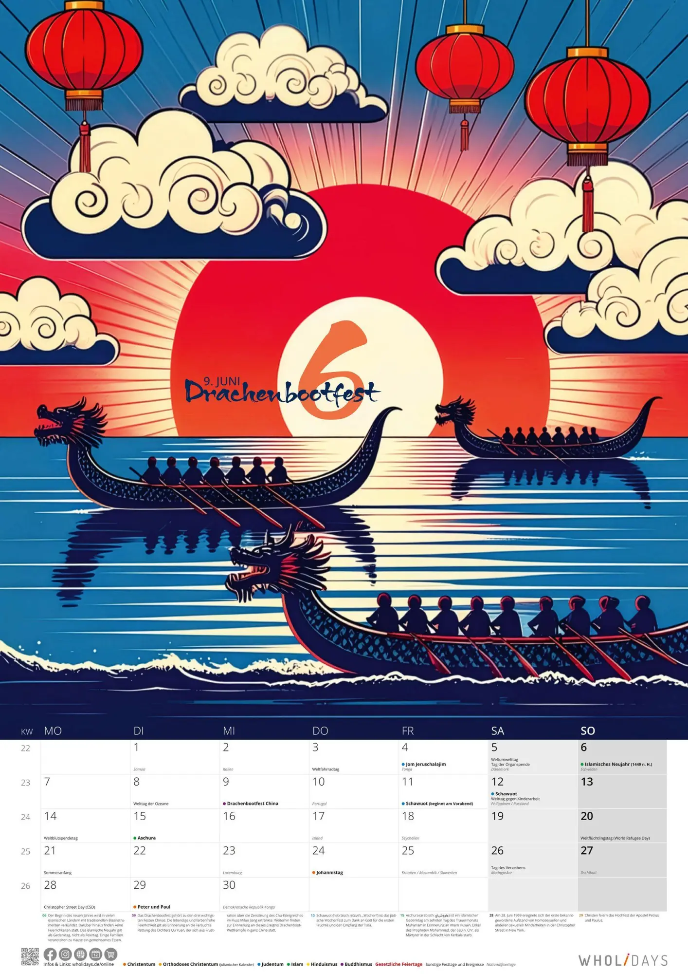 Bild: 4069095015296 | wholidays Kalender 2027 | Neumann Verlage GmbH &amp; Co KG | Kalender