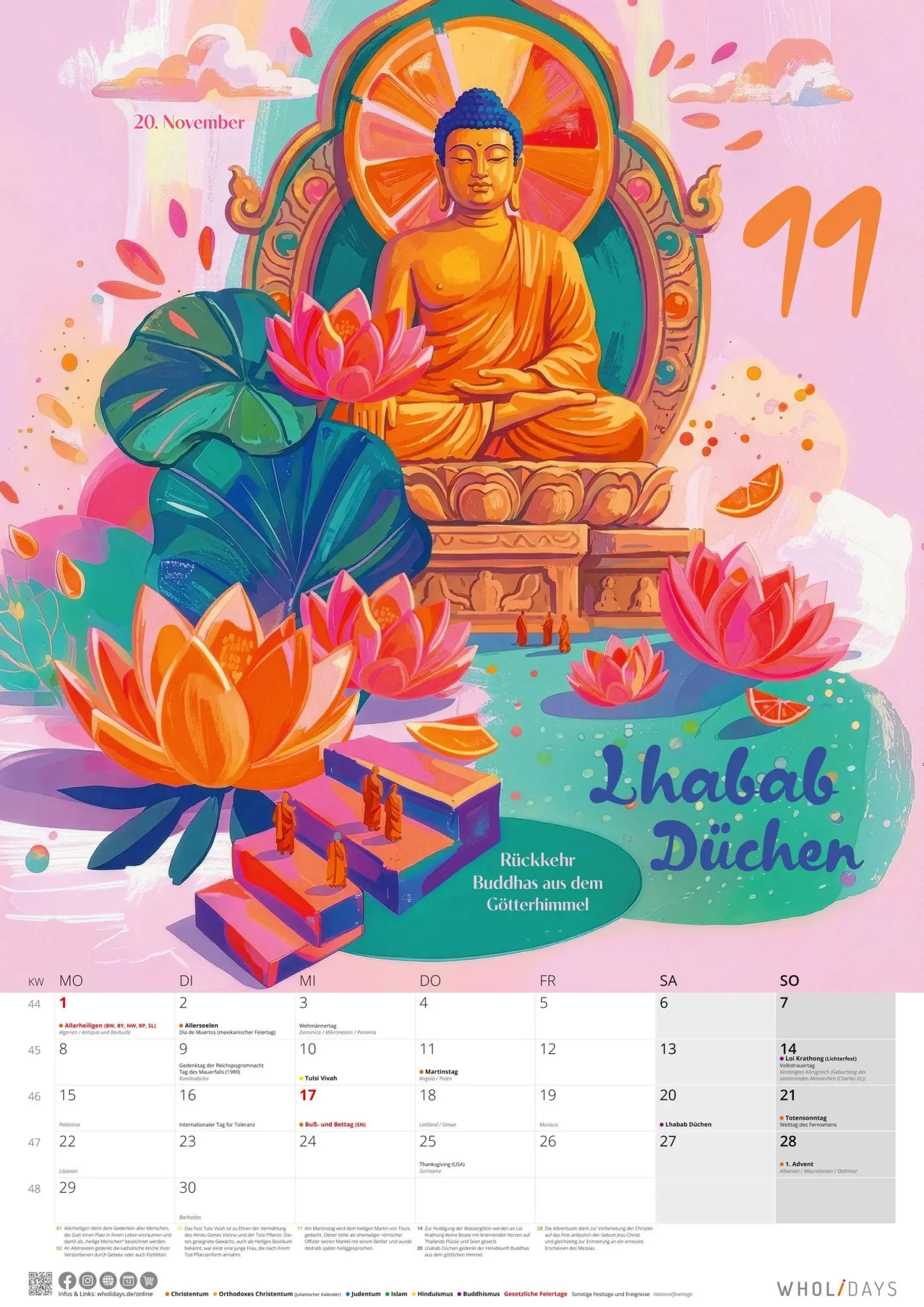 Bild: 4069095015296 | wholidays Kalender 2027 | Neumann Verlage GmbH &amp; Co KG | Kalender