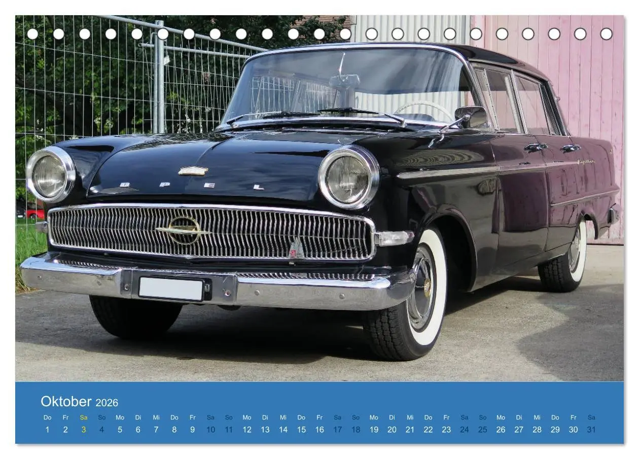 Bild: 9783457695296 | Opel Classics (Tischkalender 2026 DIN A5 quer), CALVENDO...