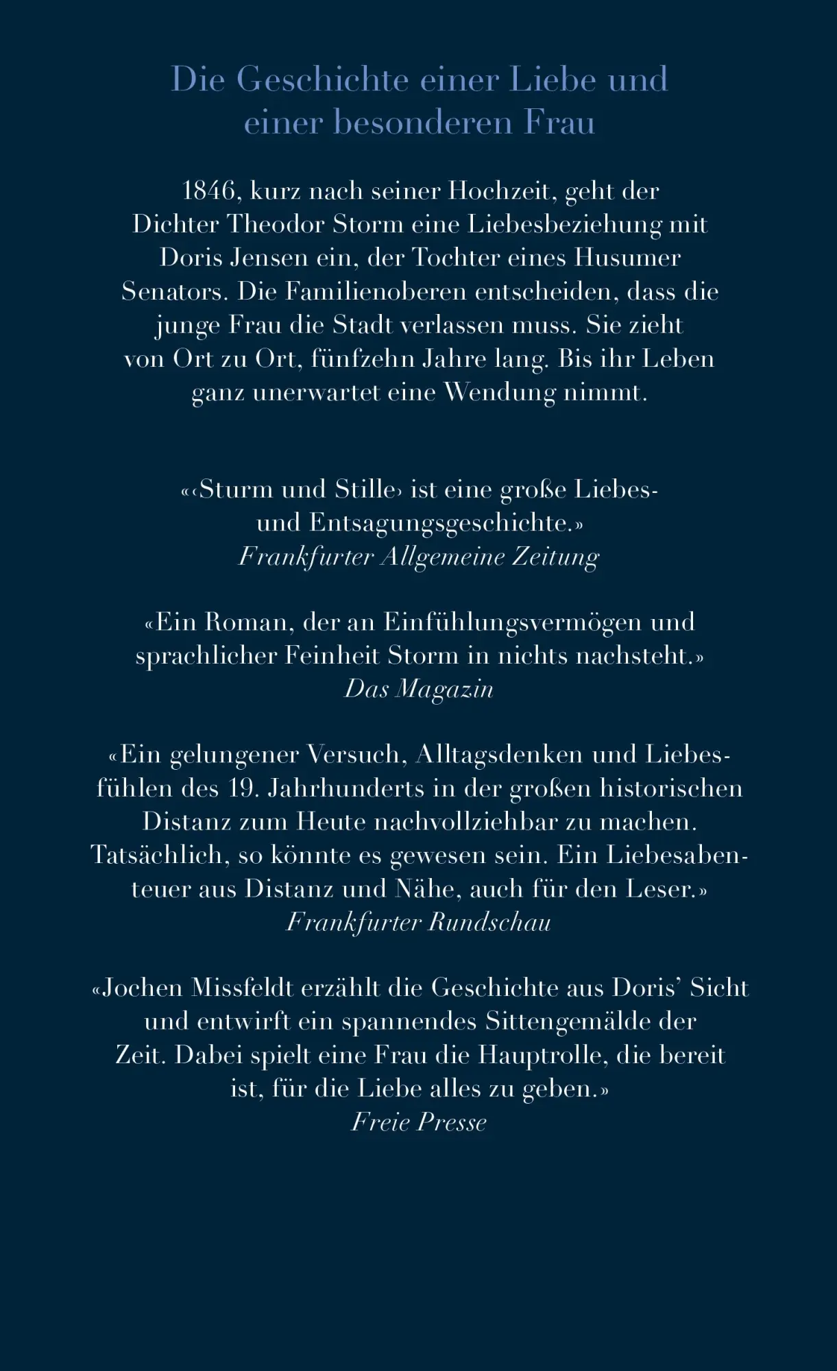 Rückseite: 9783498045296 | Sturm und Stille | Jochen Missfeldt | Buch | 352 S. | Deutsch | 2017