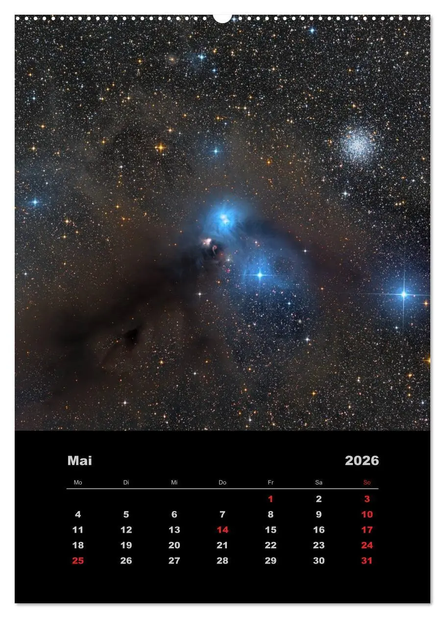Bild: 9783516475296 | Astronomie 2026 (Wandkalender 2026 DIN A2 hoch), CALVENDO...