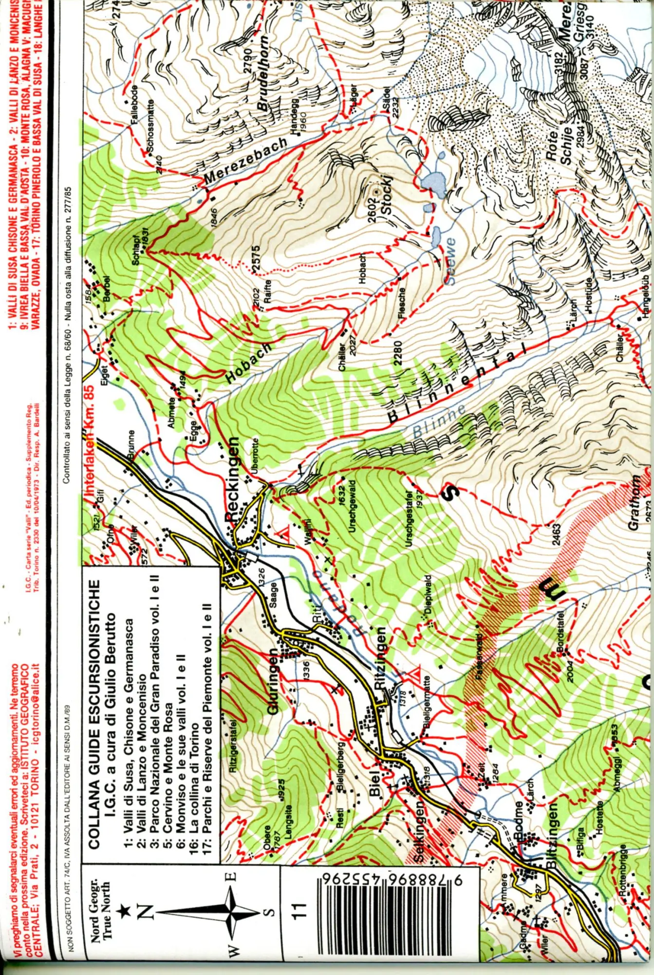 Bild: 9788896455296 | IGC Italien 1 : 50 000 Wanderkarte 11 Domodossola | (Land-)Karte