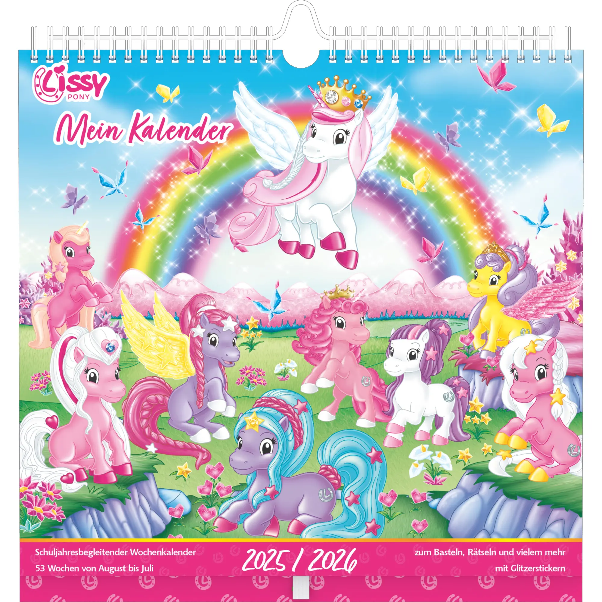 Cover: 4069095005396 | Mein traumhafter Lissy Pony Kalender - mit 53 Blättern zum basteln,...