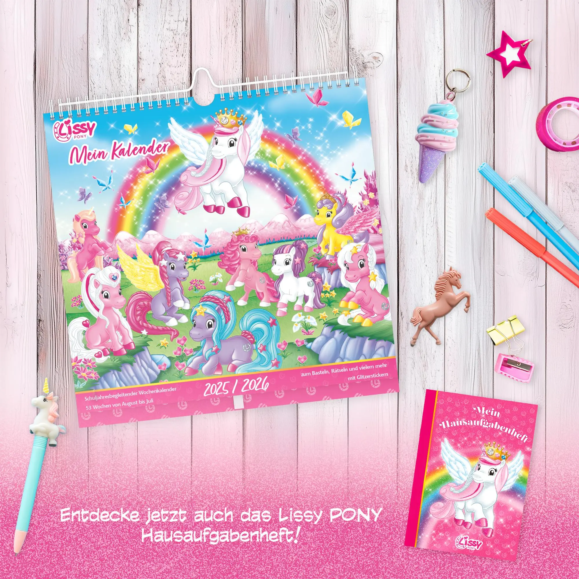 Bild: 4069095005396 | Mein traumhafter Lissy Pony Kalender - mit 53 Blättern zum basteln,...