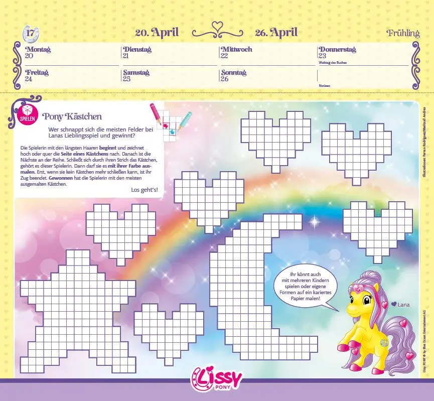 Bild: 4069095005396 | Mein traumhafter Lissy Pony Kalender - mit 53 Blättern zum basteln,...