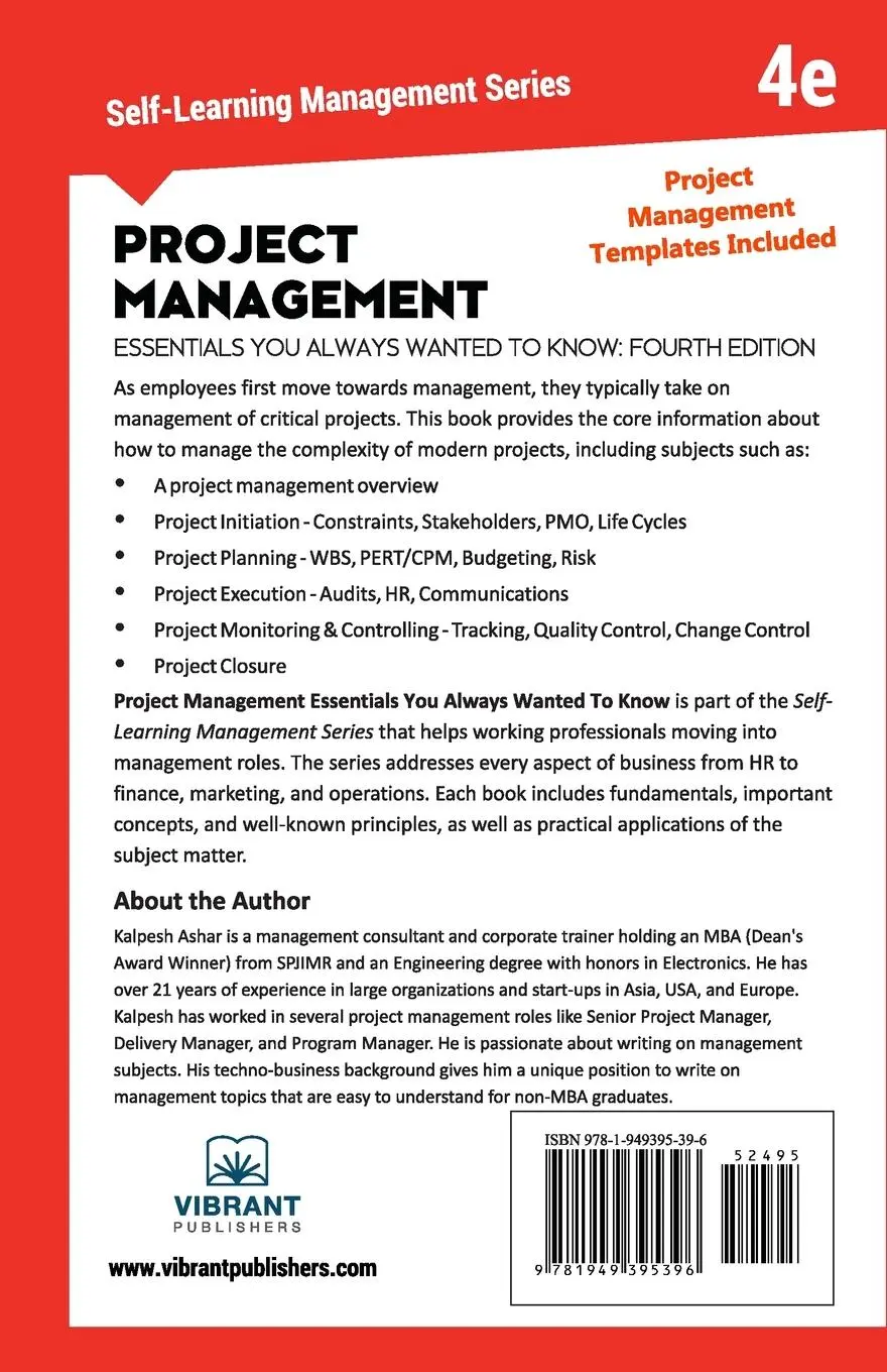 Rückseite: 9781949395396 | Project Management Essentials You Always Wanted To Know | 4th Edition