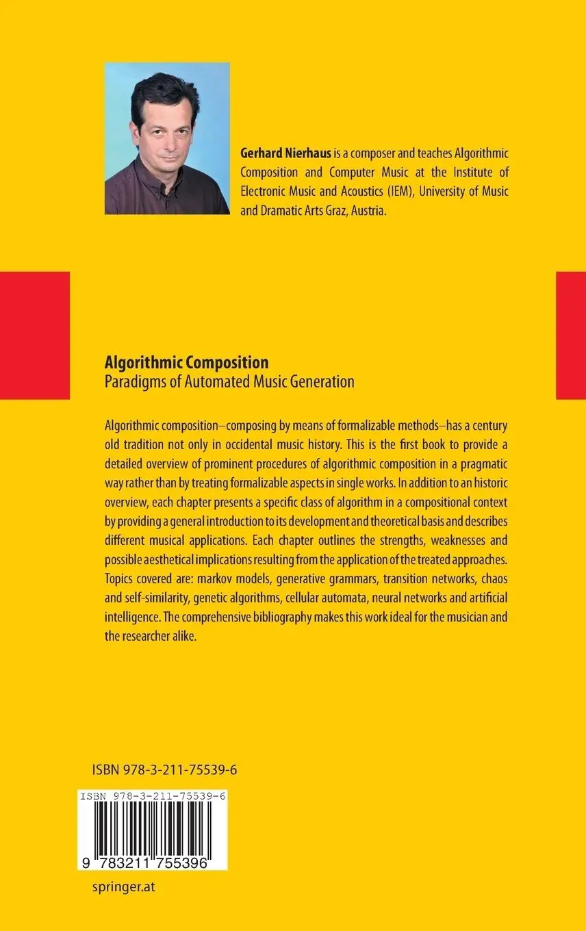 Rückseite: 9783211755396 | Algorithmic Composition | Paradigms of Automated Music Generation | x