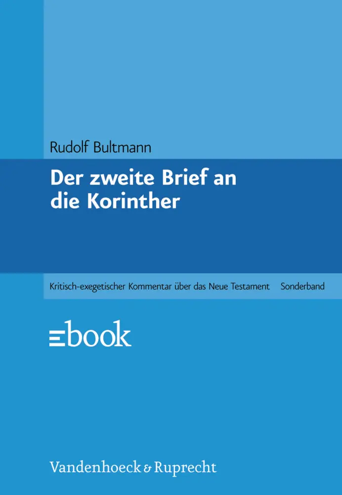 Cover: 9783525515396 | Der zweite Brief an die Korinther | Rudolf Bultmann | Buch | 270 S.