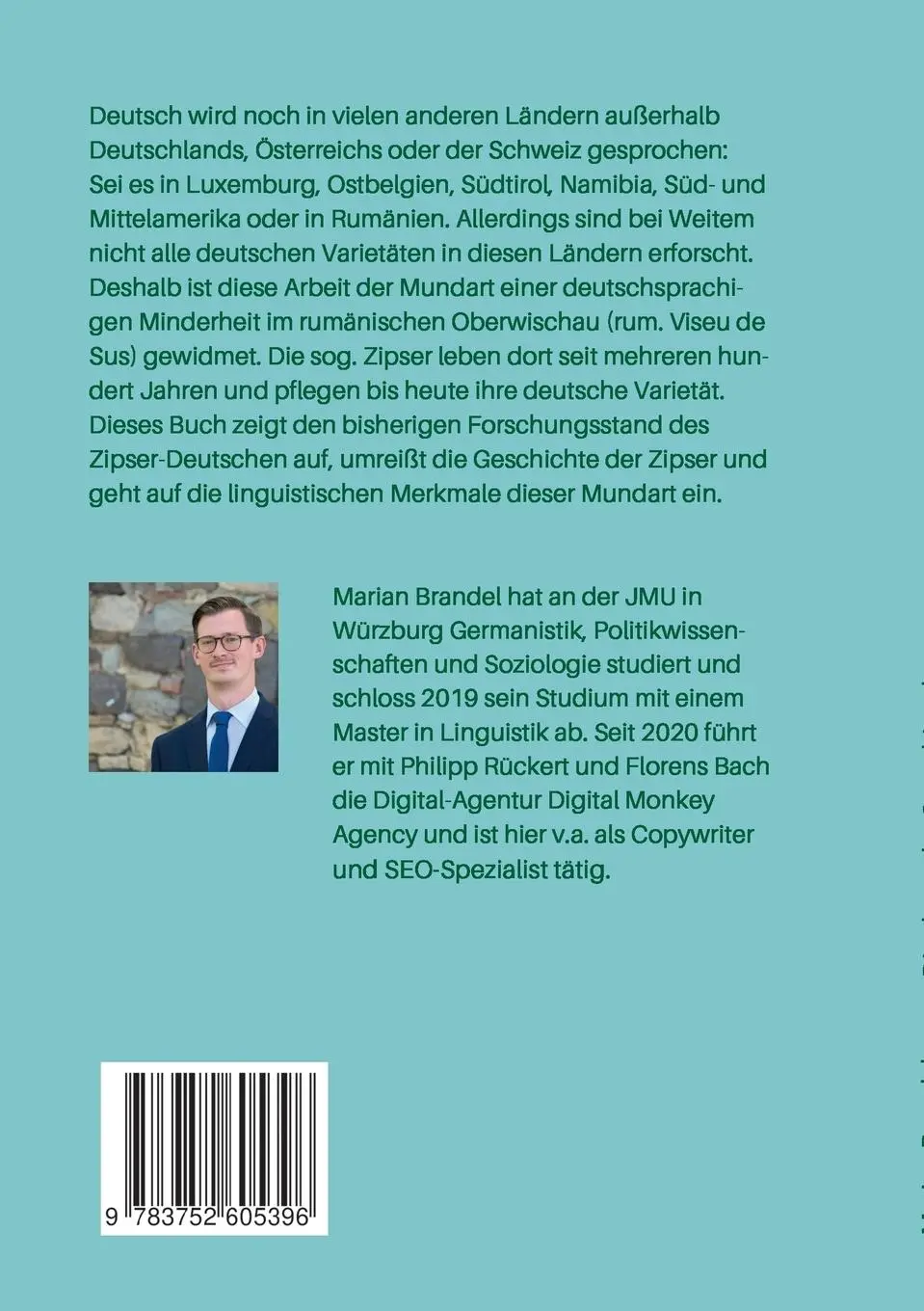 Rückseite: 9783752605396 | Die deutsche Sprachinsel Oberwischau | Marian Brandel | Taschenbuch