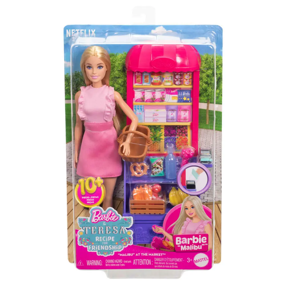 Cover: 194735275496 | Barbie Malibu Marktstand Spielset - So schmeckt Freundschaft | Blister