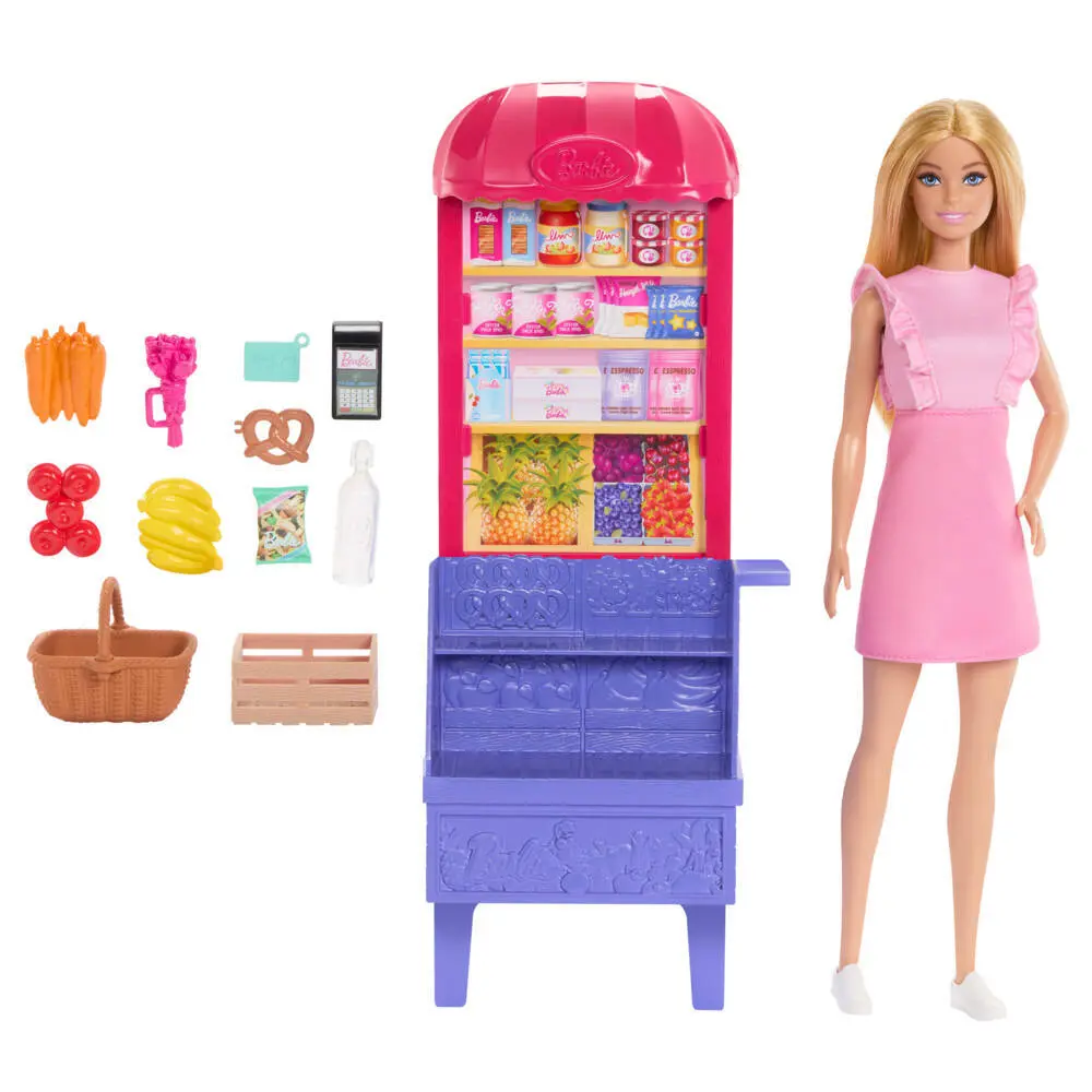 Bild: 194735275496 | Barbie Malibu Marktstand Spielset - So schmeckt Freundschaft | Blister