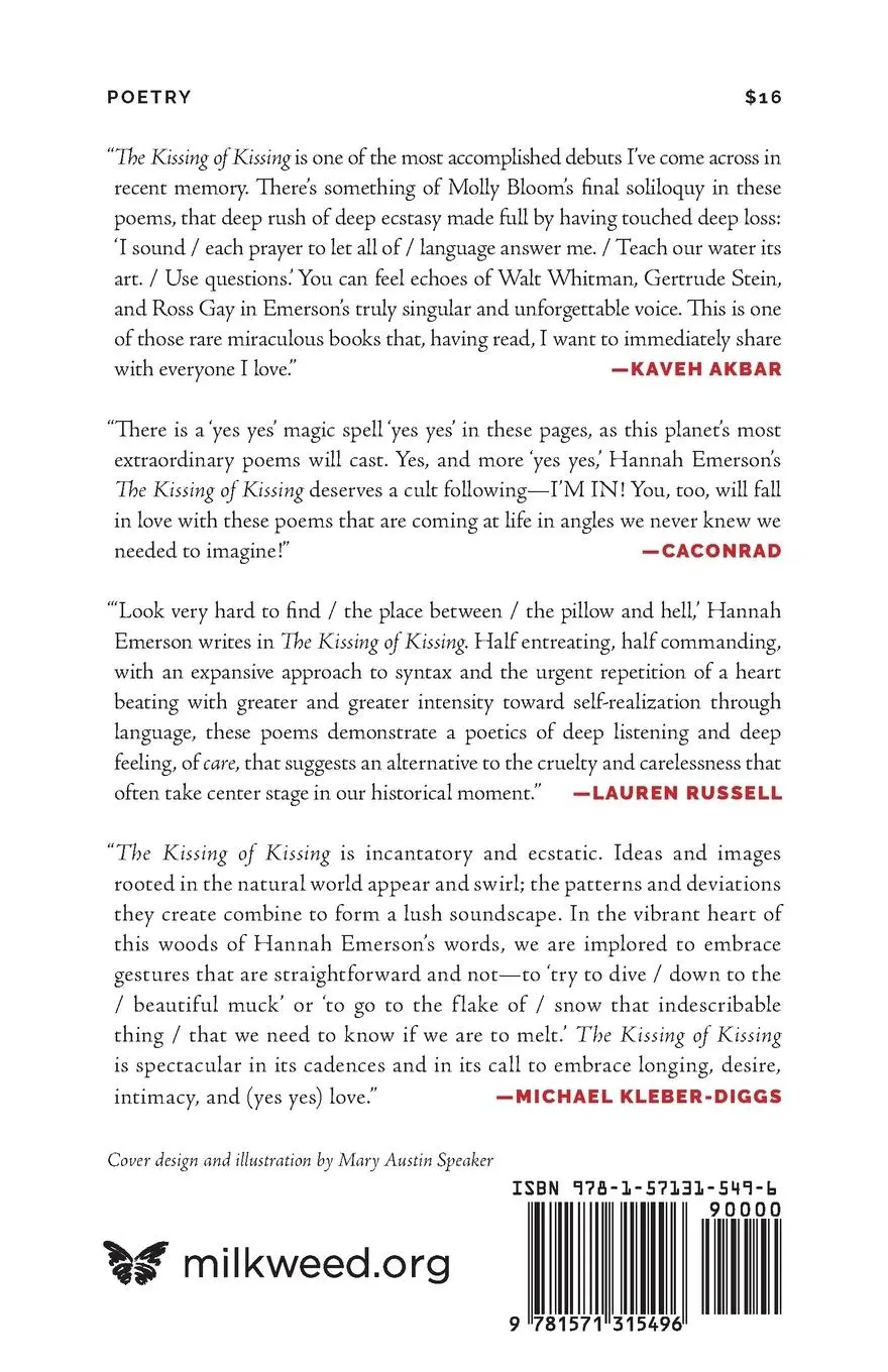 Rückseite: 9781571315496 | The Kissing of Kissing | Hannah Emerson | Taschenbuch | Englisch