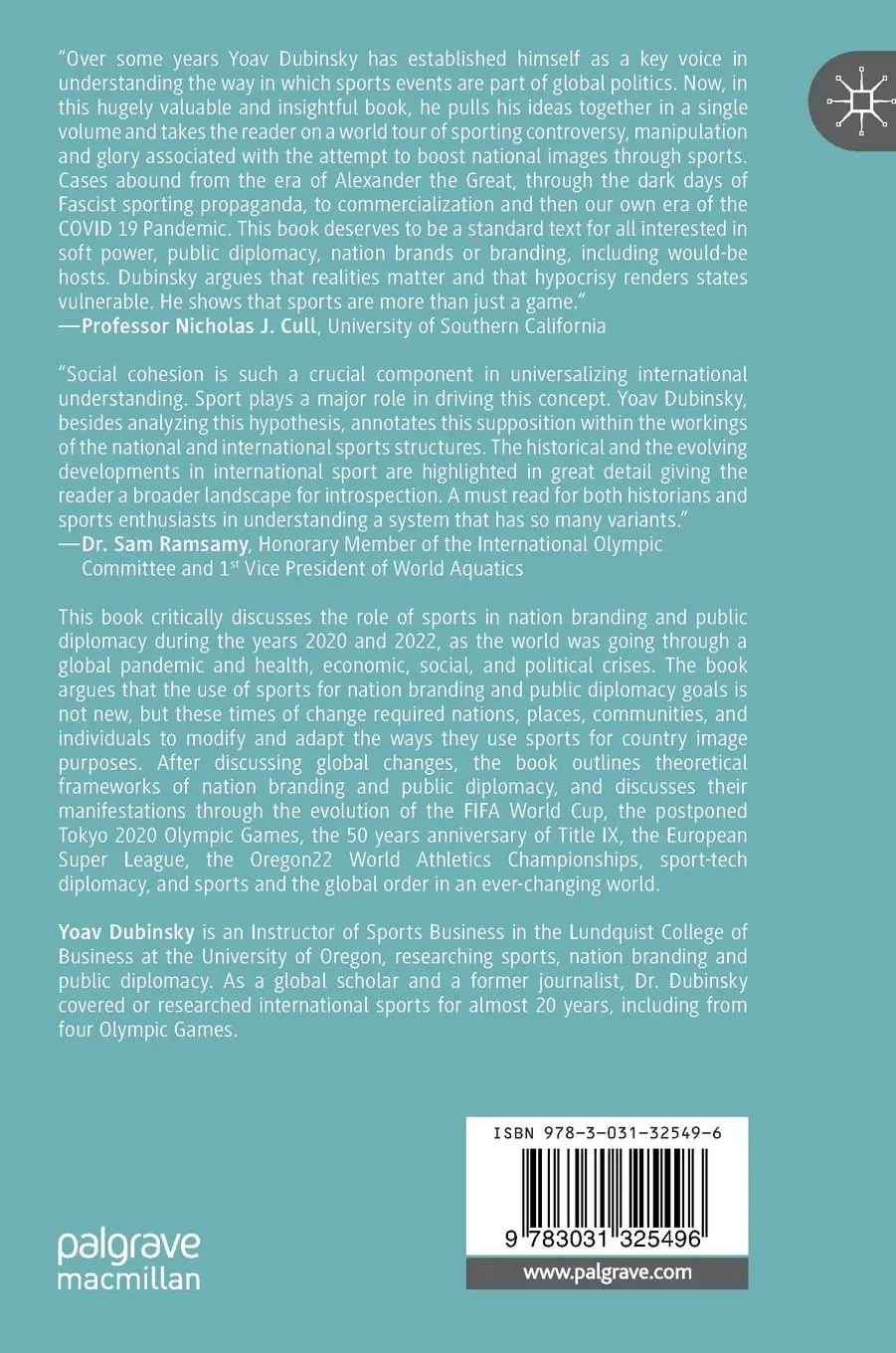 Rückseite: 9783031325496 | Nation Branding and Sports Diplomacy | Yoav Dubinsky | Buch | xv