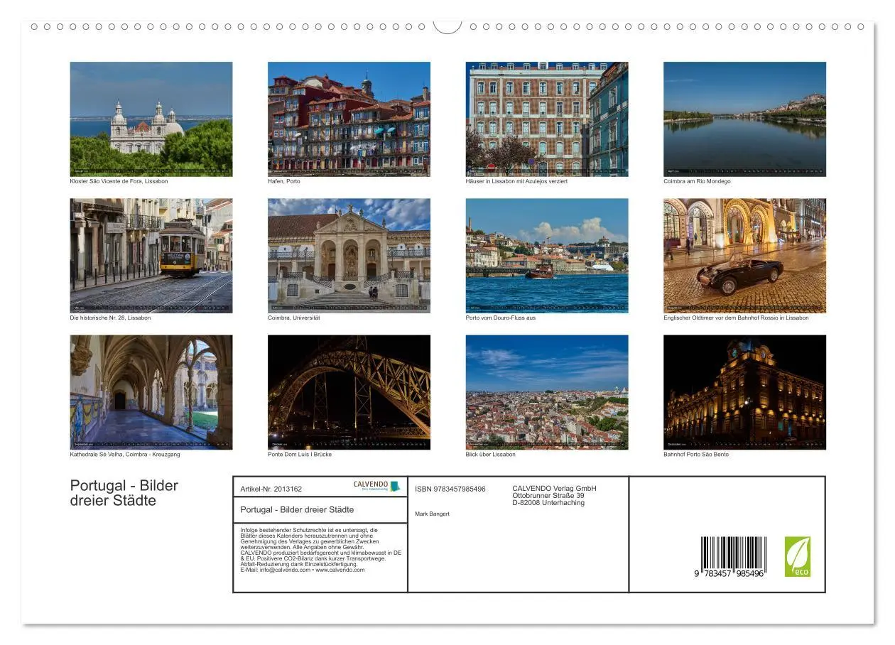 Bild: 9783457985496 | Portugal - Bilder dreier Städte (hochwertiger Premium Wandkalender...