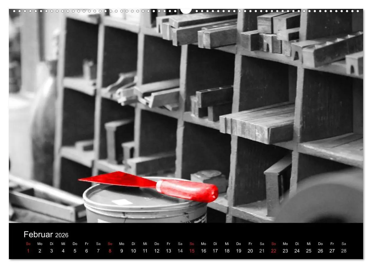 Bild: 9783516215496 | Blickfang in Rot (hochwertiger Premium Wandkalender 2026 DIN A2...