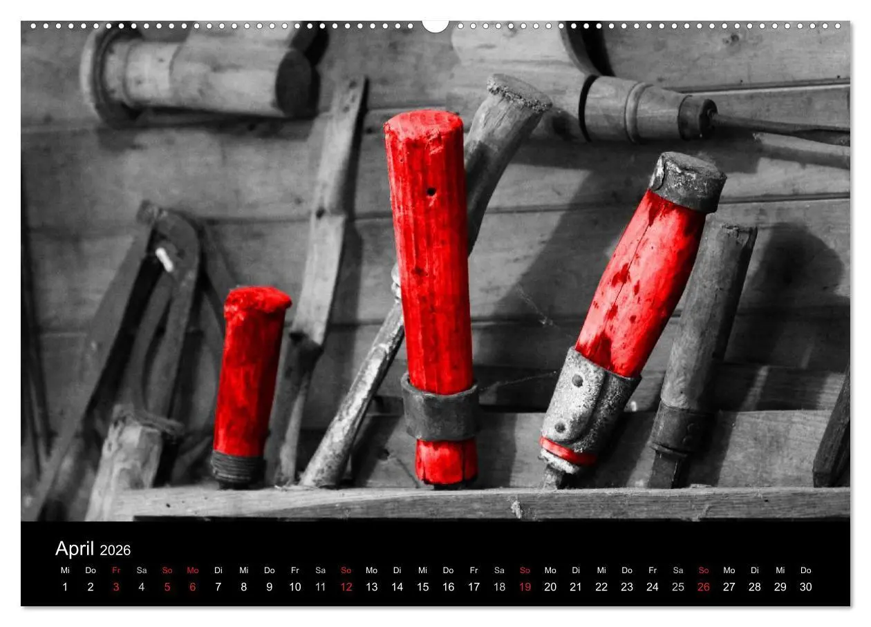 Bild: 9783516215496 | Blickfang in Rot (hochwertiger Premium Wandkalender 2026 DIN A2...