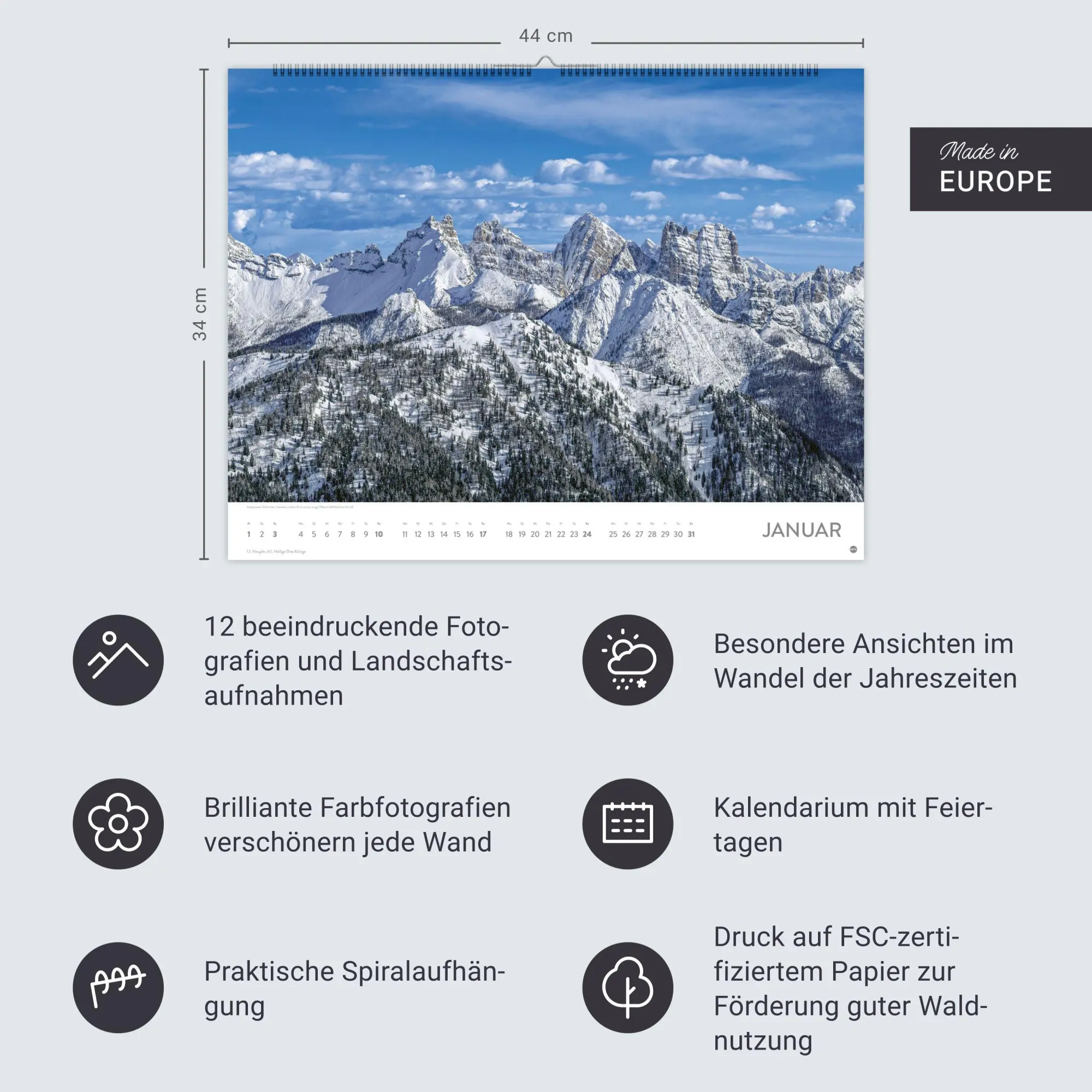 Bild: 9783756415496 | Faszination Alpen Posterkalender 2027 | Heye | Kalender | 14 S. | 2027