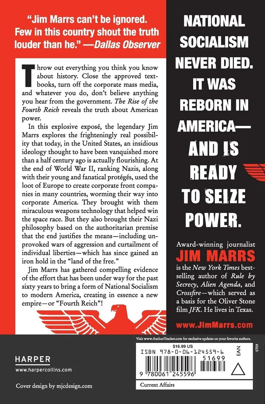 Rückseite: 9780061245596 | The Rise of the Fourth Reich | Jim Marrs | Taschenbuch | Englisch