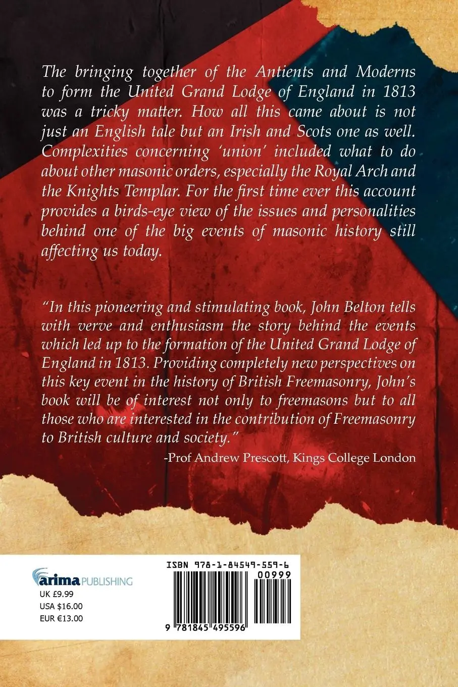 Rückseite: 9781845495596 | The English Masonic Union of 1813 | John Belton | Taschenbuch | 2012