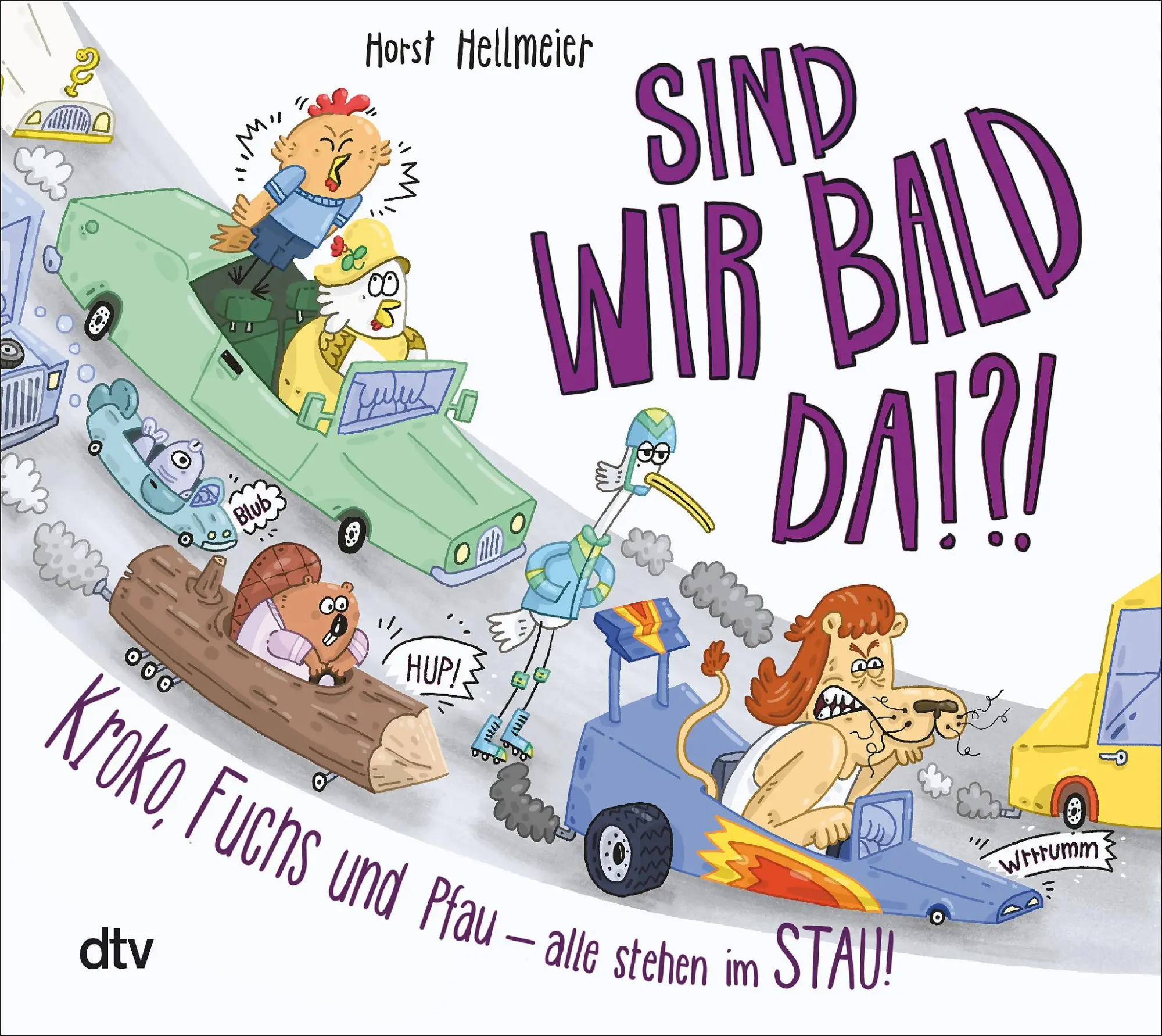 Cover: 9783423765596 | Sind wir bald da? Kroko, Fuchs und Pfau - alle stehen im Stau | Buch