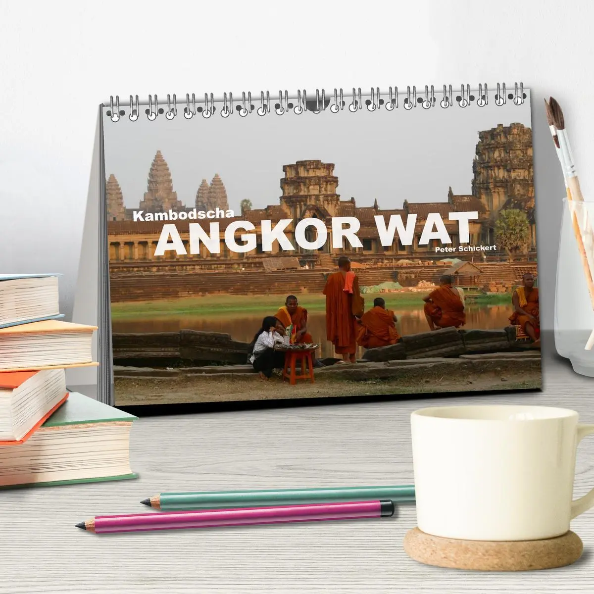 Bild: 9783516065596 | Kambodscha - Angkor Wat (Tischkalender 2026 DIN A5 quer), CALVENDO...