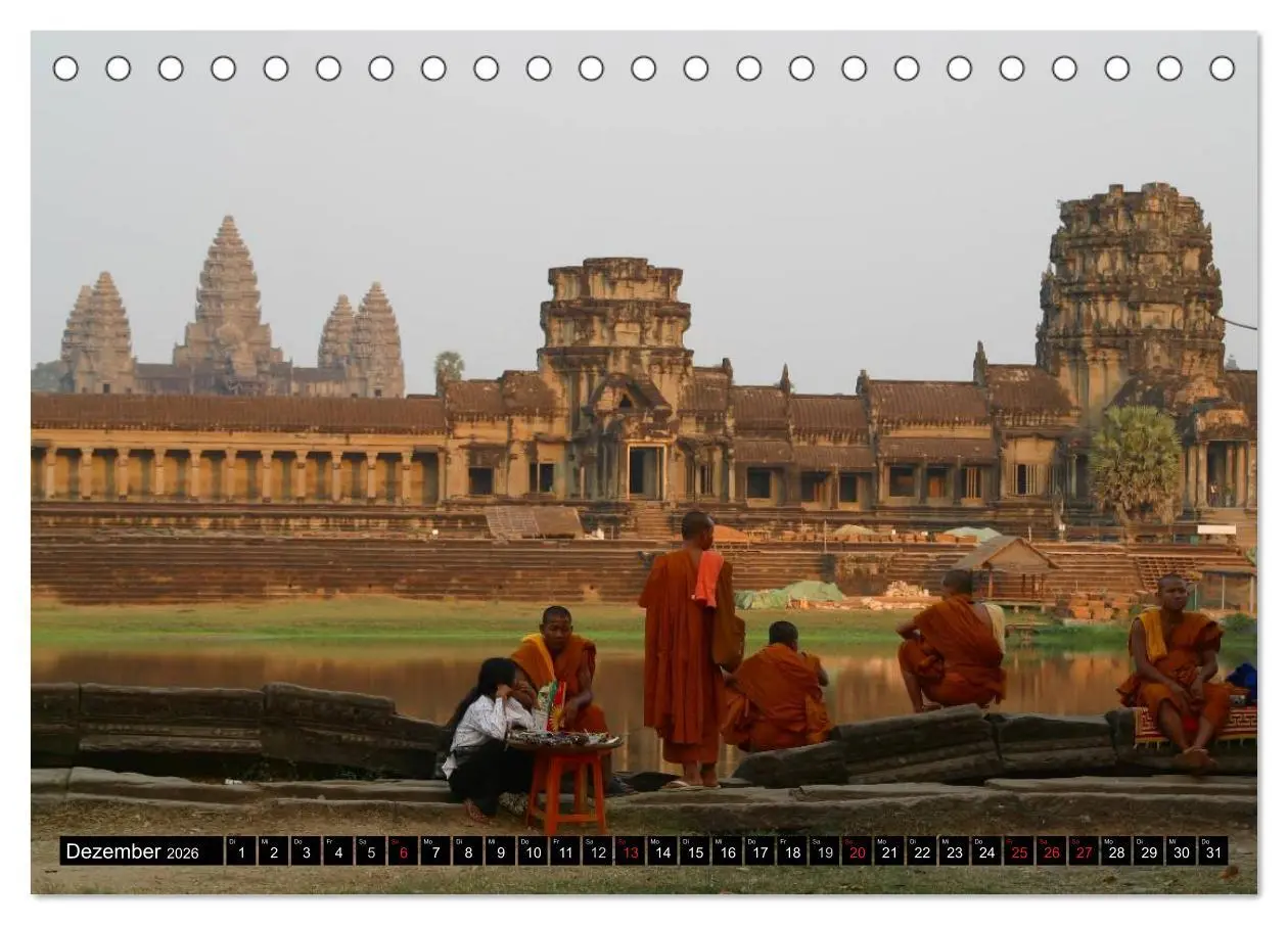 Bild: 9783516065596 | Kambodscha - Angkor Wat (Tischkalender 2026 DIN A5 quer), CALVENDO...