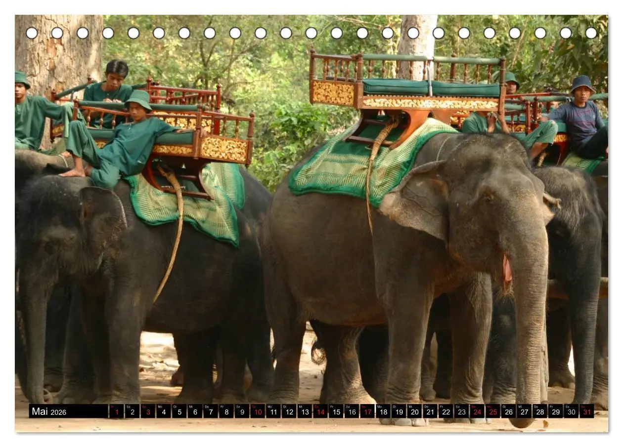 Bild: 9783516065596 | Kambodscha - Angkor Wat (Tischkalender 2026 DIN A5 quer), CALVENDO...