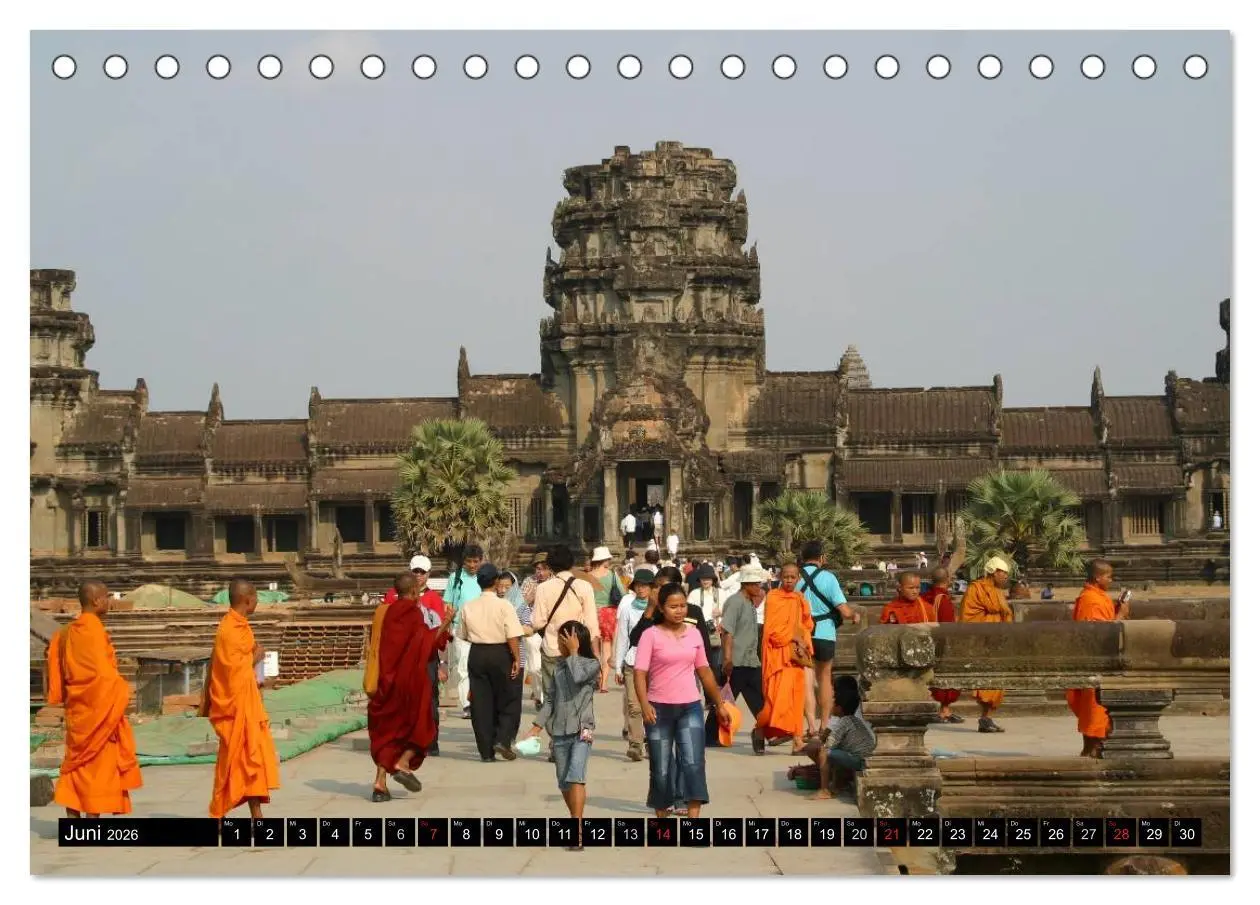 Bild: 9783516065596 | Kambodscha - Angkor Wat (Tischkalender 2026 DIN A5 quer), CALVENDO...