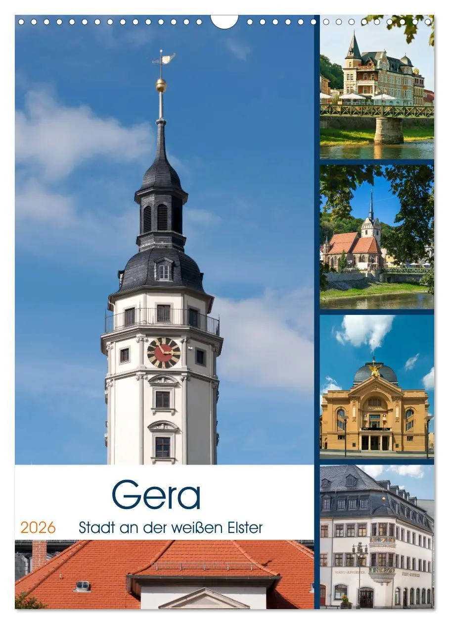 Cover: 9783516375596 | Gera - Stadt an der weißen Elster (Wandkalender 2026 DIN A3 hoch),...