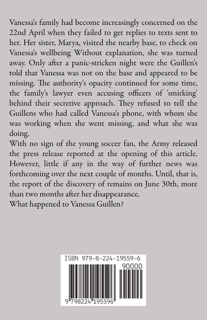 Rückseite: 9798224195596 | The Murder of Vanessa Guillen | Pete Dove | Taschenbuch | Englisch