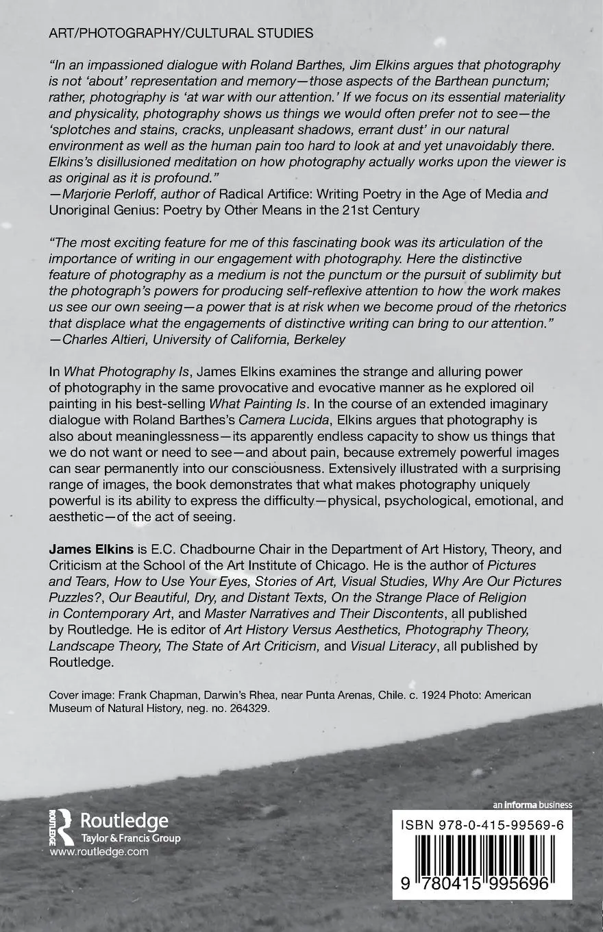 Rückseite: 9780415995696 | What Photography Is | James Elkins | Taschenbuch | Englisch | 2011
