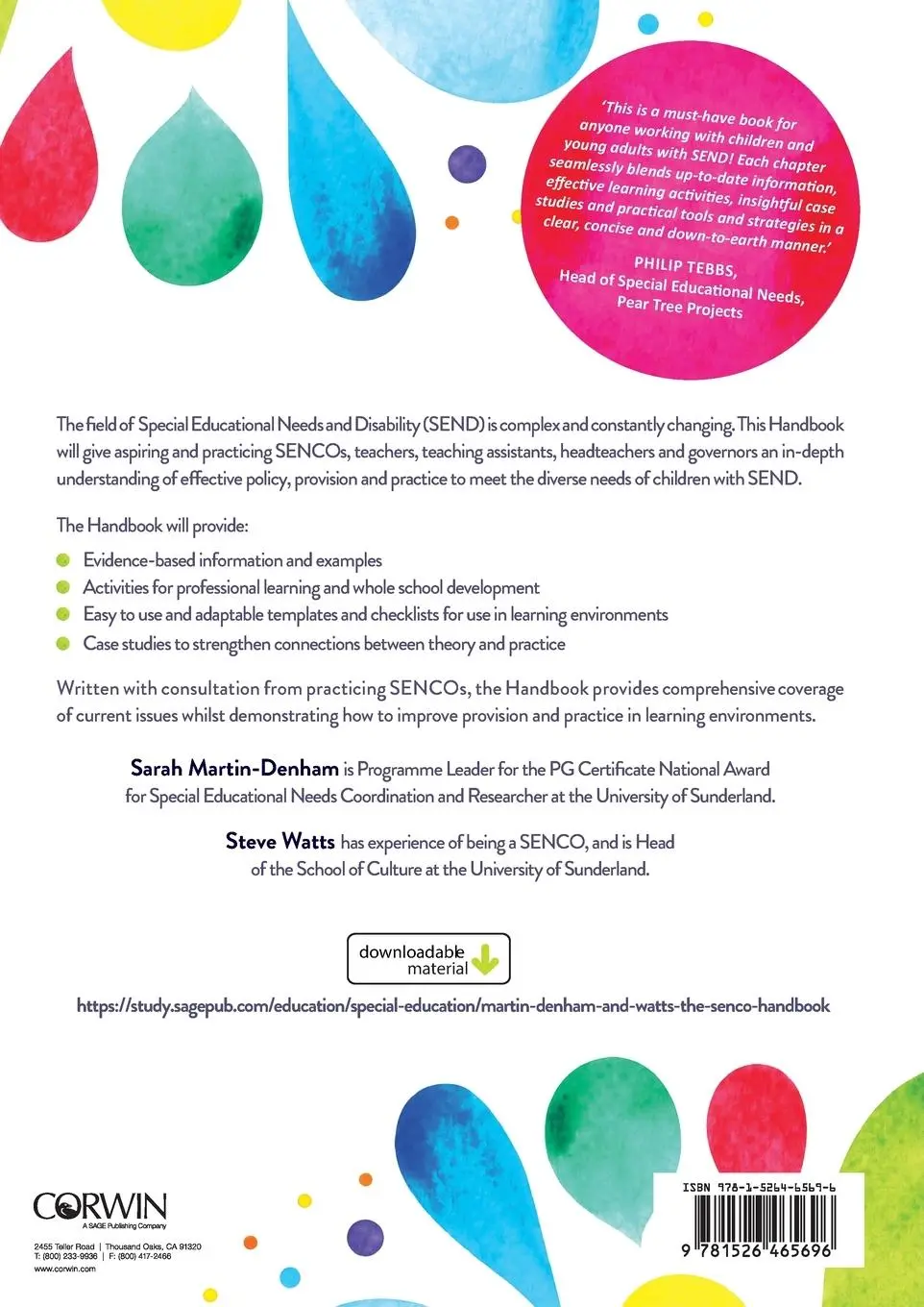 Rückseite: 9781526465696 | The SENCO Handbook | Leading Provision and Practice | Taschenbuch