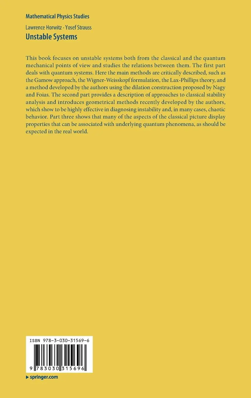 Rückseite: 9783030315696 | Unstable Systems | Yosef Strauss (u. a.) | Buch | x | Englisch | 2020
