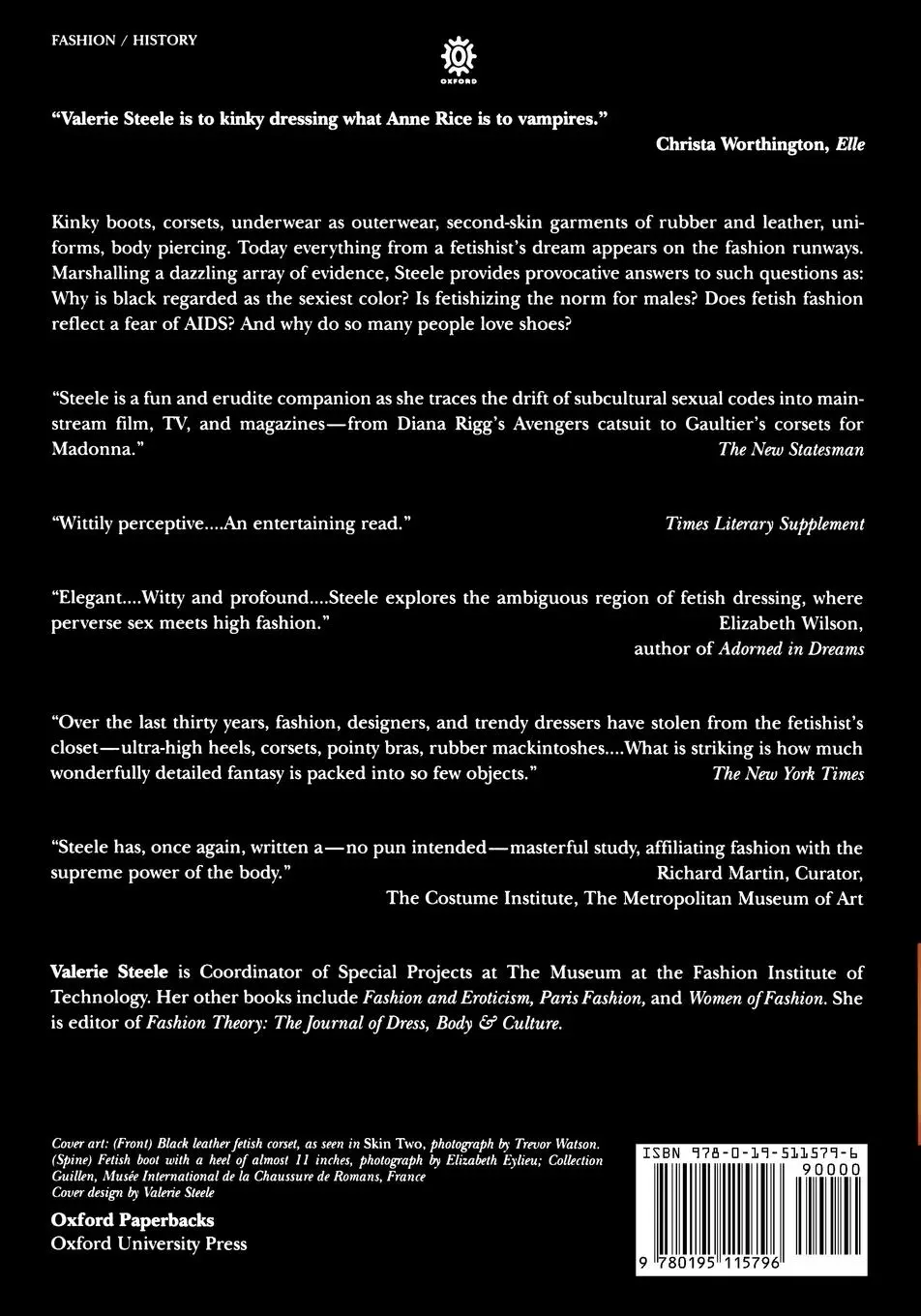 Rückseite: 9780195115796 | Fetish | Fashion, Sex &amp; Power | Valerie Steele | Taschenbuch | 2006