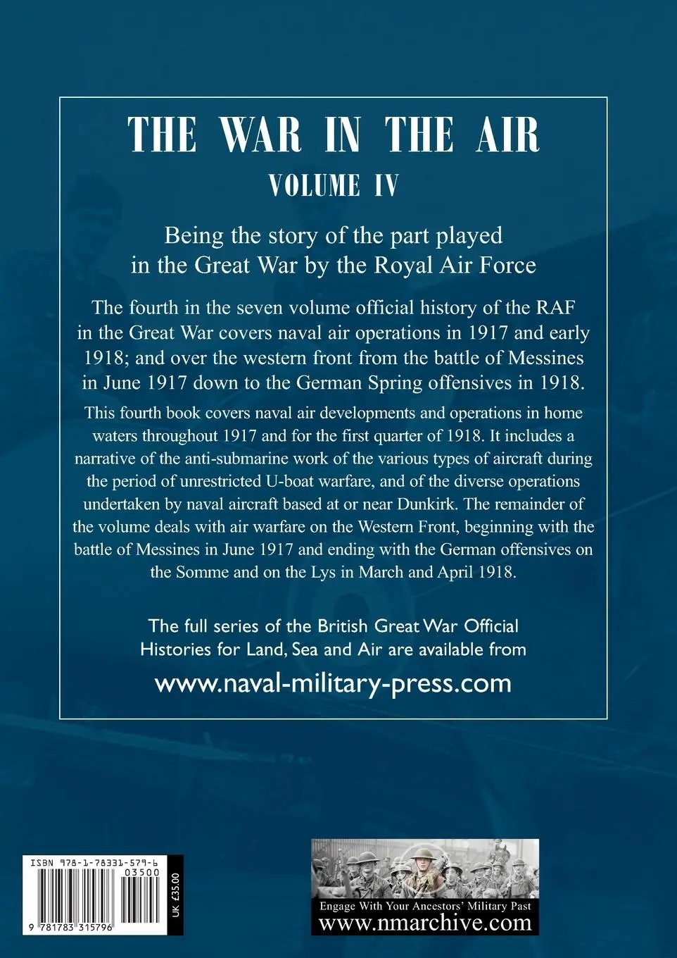 Rückseite: 9781783315796 | War in the Air. Being the Story of the part played in the Great War...