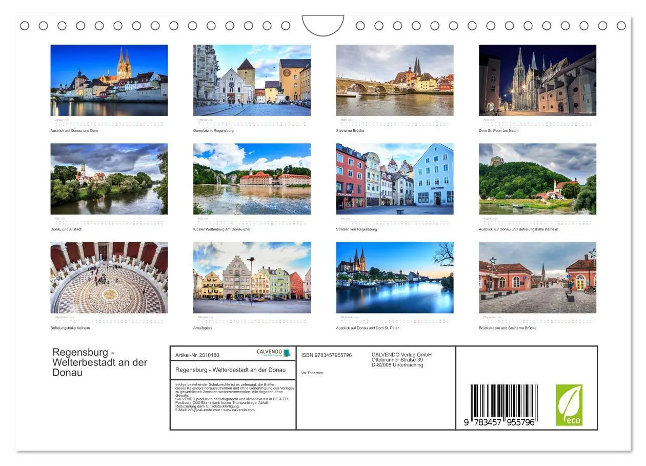 Bild: 9783457955796 | Regensburg - Welterbestadt an der Donau (Wandkalender 2026 DIN A4...