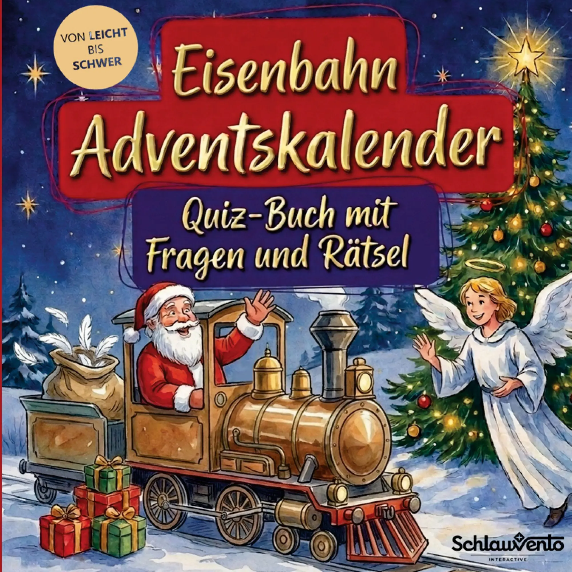 Cover: 9783693195796 | Eisenbahn-Adventskalender: Quiz-Buch mit Fragen und Rätsel | Buch