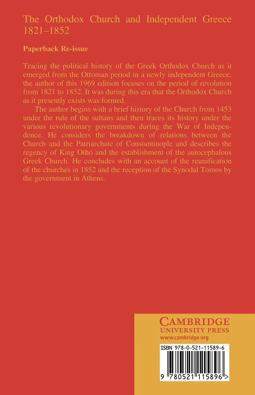 Rückseite: 9780521115896 | The Orthodox Church and Independent Greece 1821 1852 | Frazee | Buch