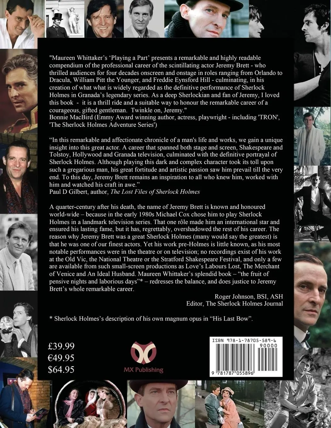 Rückseite: 9781787055896 | Jeremy Brett - Playing A Part | Maureen Whittaker | Taschenbuch | 2020