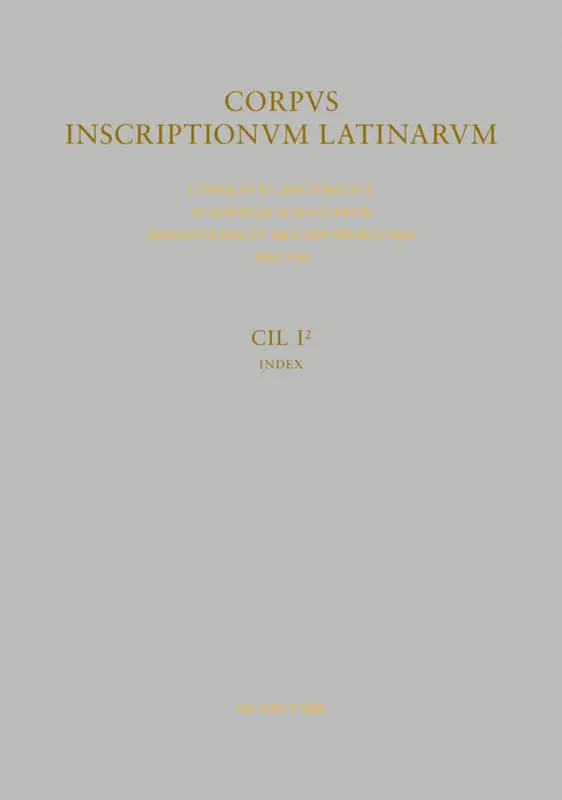 Cover: 9783110415896 | Inscriptiones Latinae antiquissimae ad C. Caesaris mortem | Lommatzsch