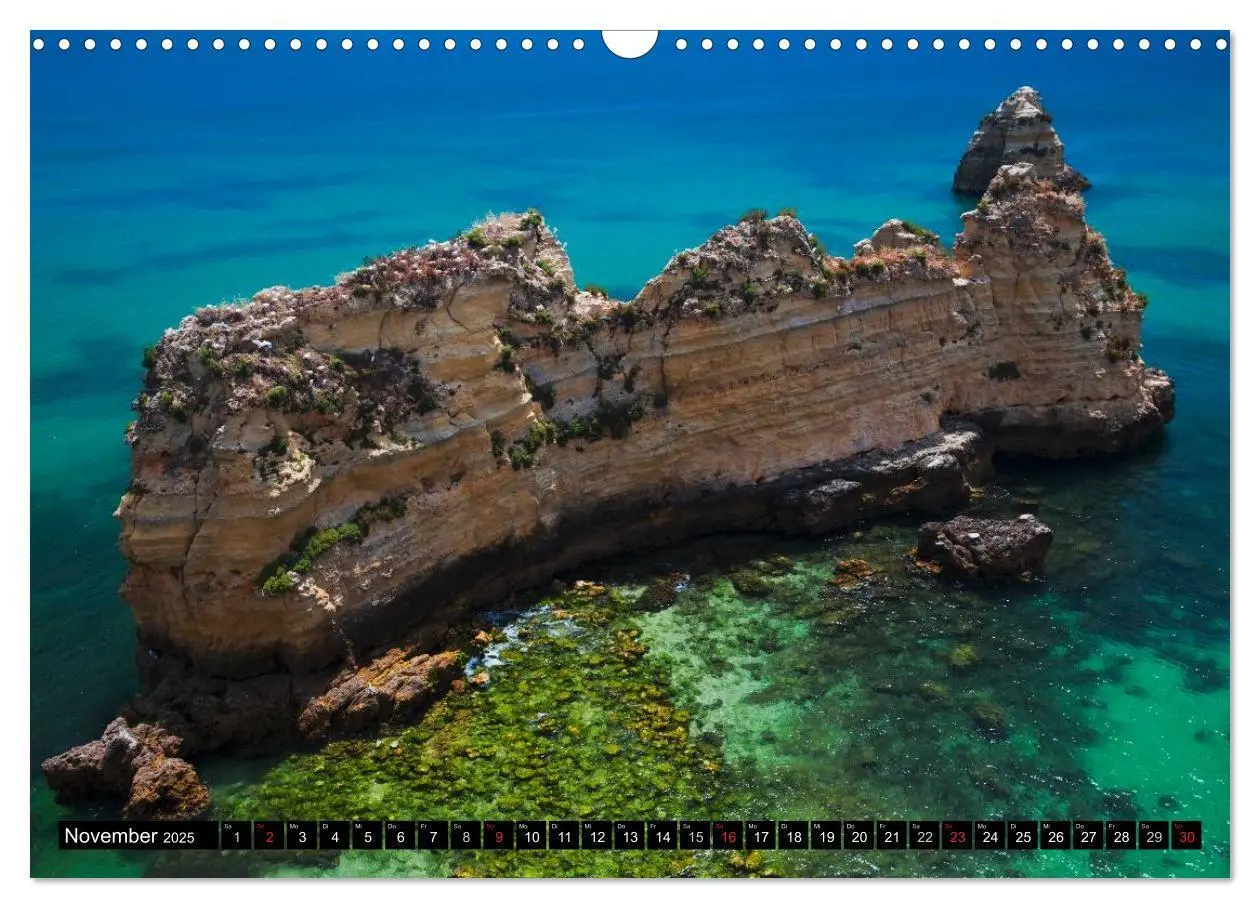 Bild: 9783435615896 | Strände, Felsen und Meer - ALGARVE 2025 (Wandkalender 2025 DIN A3...