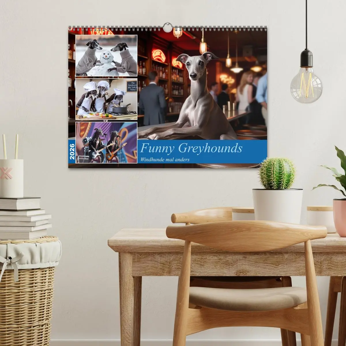 Bild: 9783457255896 | Funny Greyhounds - Windhunde mal anders (Wandkalender 2026 DIN A3...
