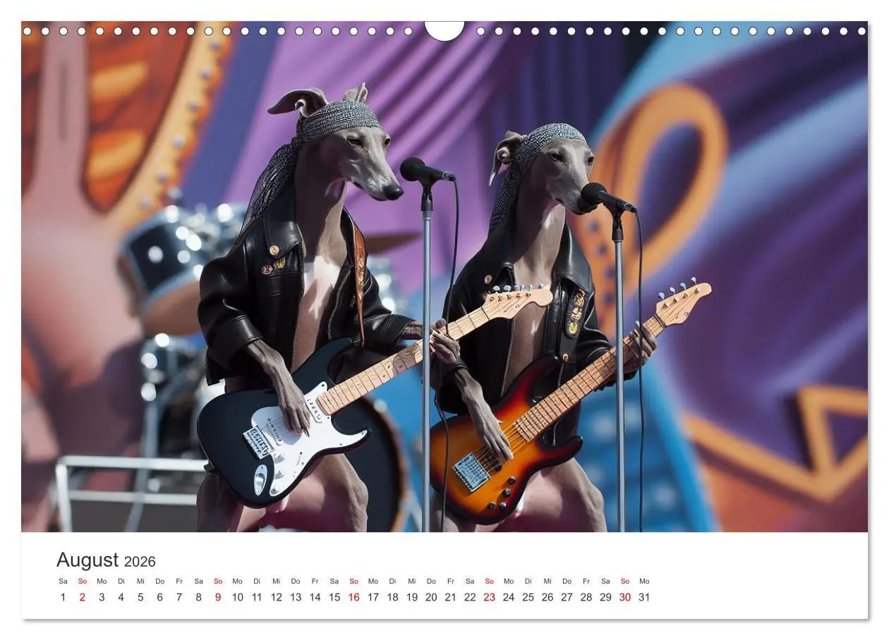 Bild: 9783457255896 | Funny Greyhounds - Windhunde mal anders (Wandkalender 2026 DIN A3...