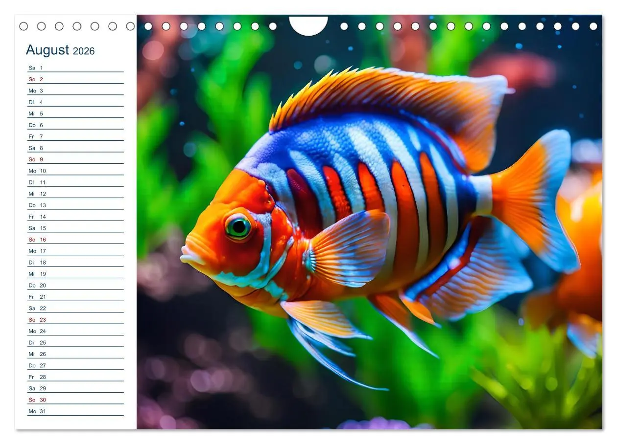 Bild: 9783457325896 | Aquarienzauber - Bunte KI Unterwasserwelten (Wandkalender 2026 DIN...
