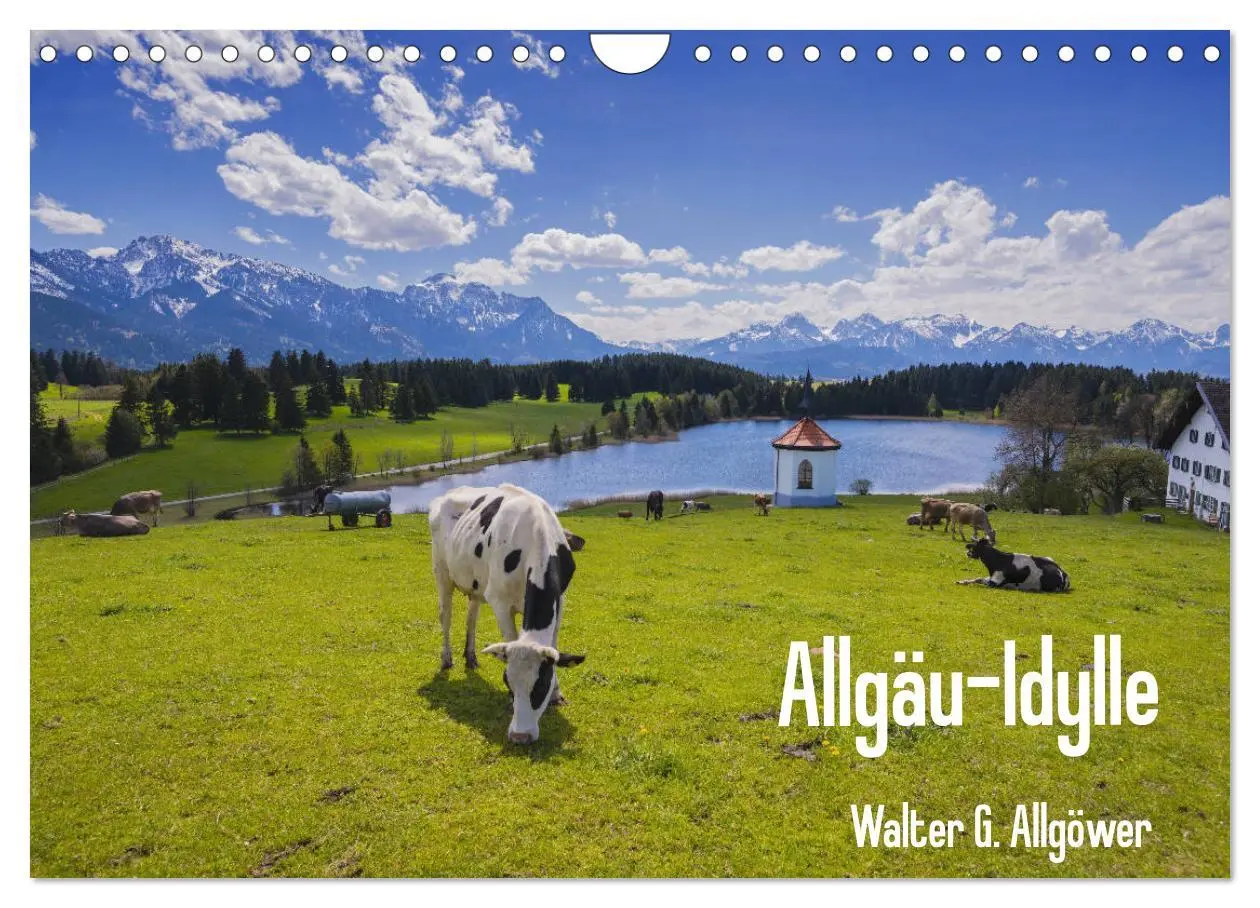 Cover: 9783457875896 | Allgäu-Idylle (Wandkalender 2026 DIN A4 quer), CALVENDO Monatskalender