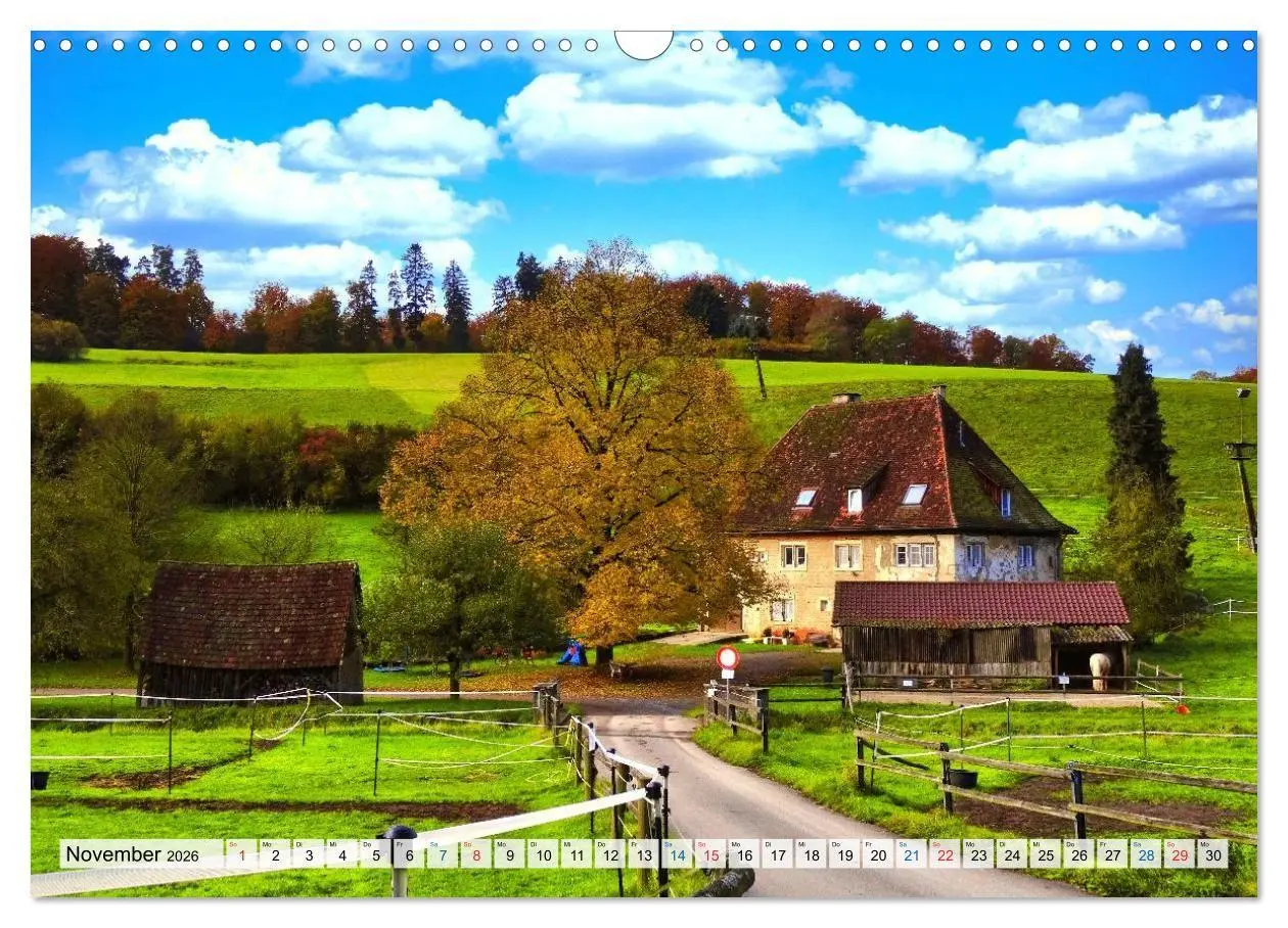 Bild: 9783516725896 | Rund um Tübingen und Schönbuch (Wandkalender 2026 DIN A3 quer),...