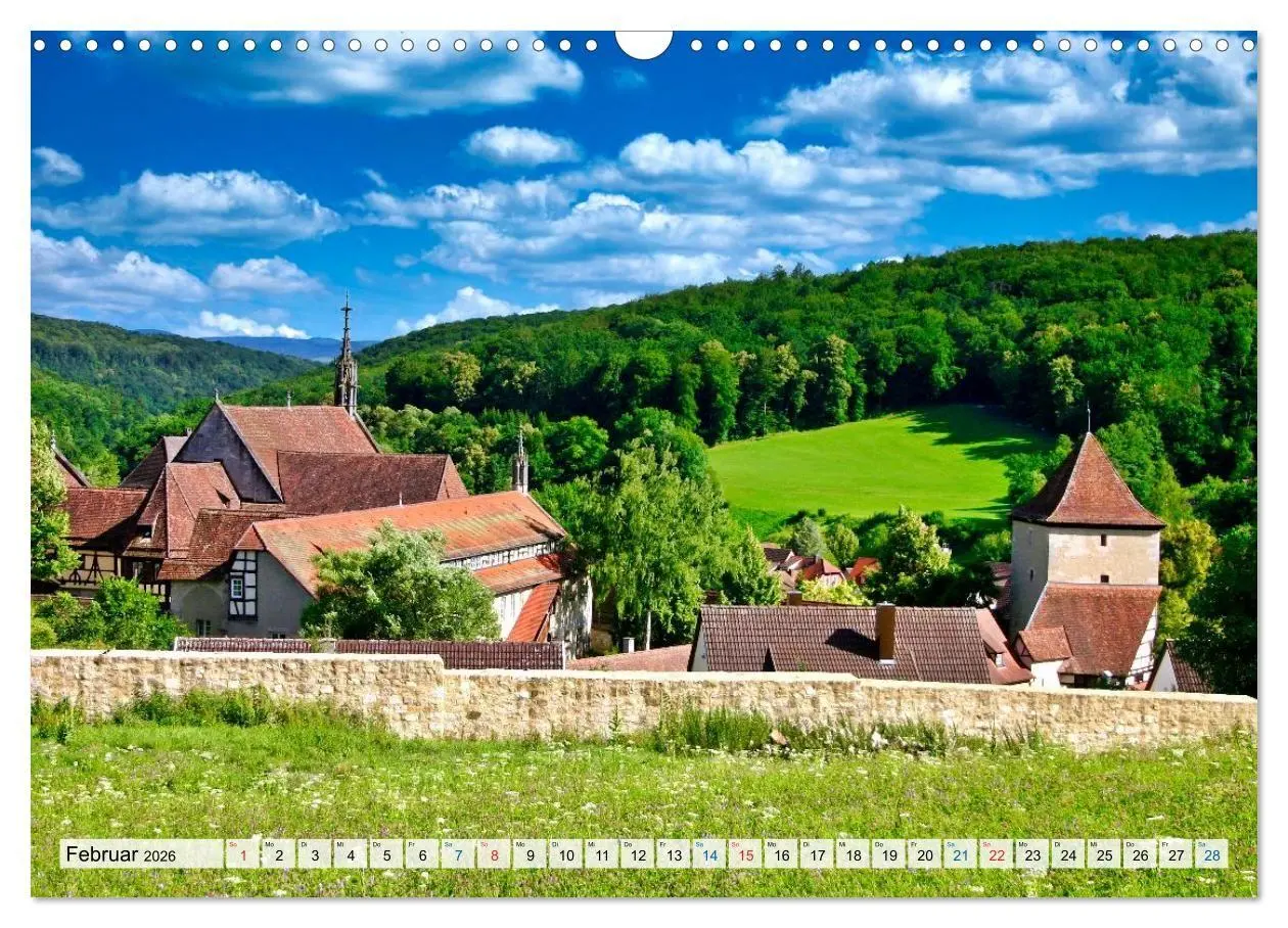 Bild: 9783516725896 | Rund um Tübingen und Schönbuch (Wandkalender 2026 DIN A3 quer),...