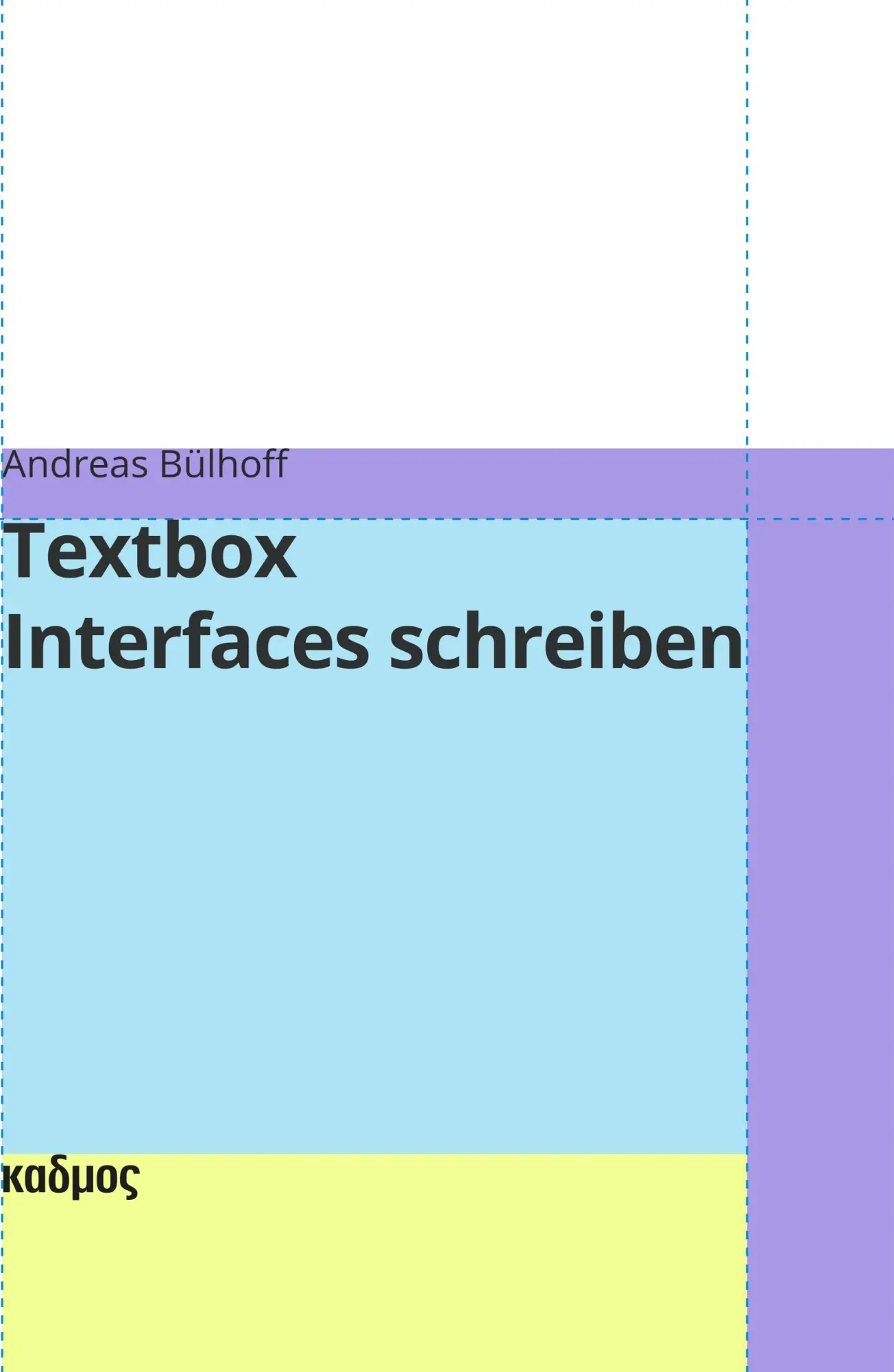 Cover: 9783865995896 | Textbox | Interfaces schreiben | Andreas Bülhoff | Taschenbuch | 2025